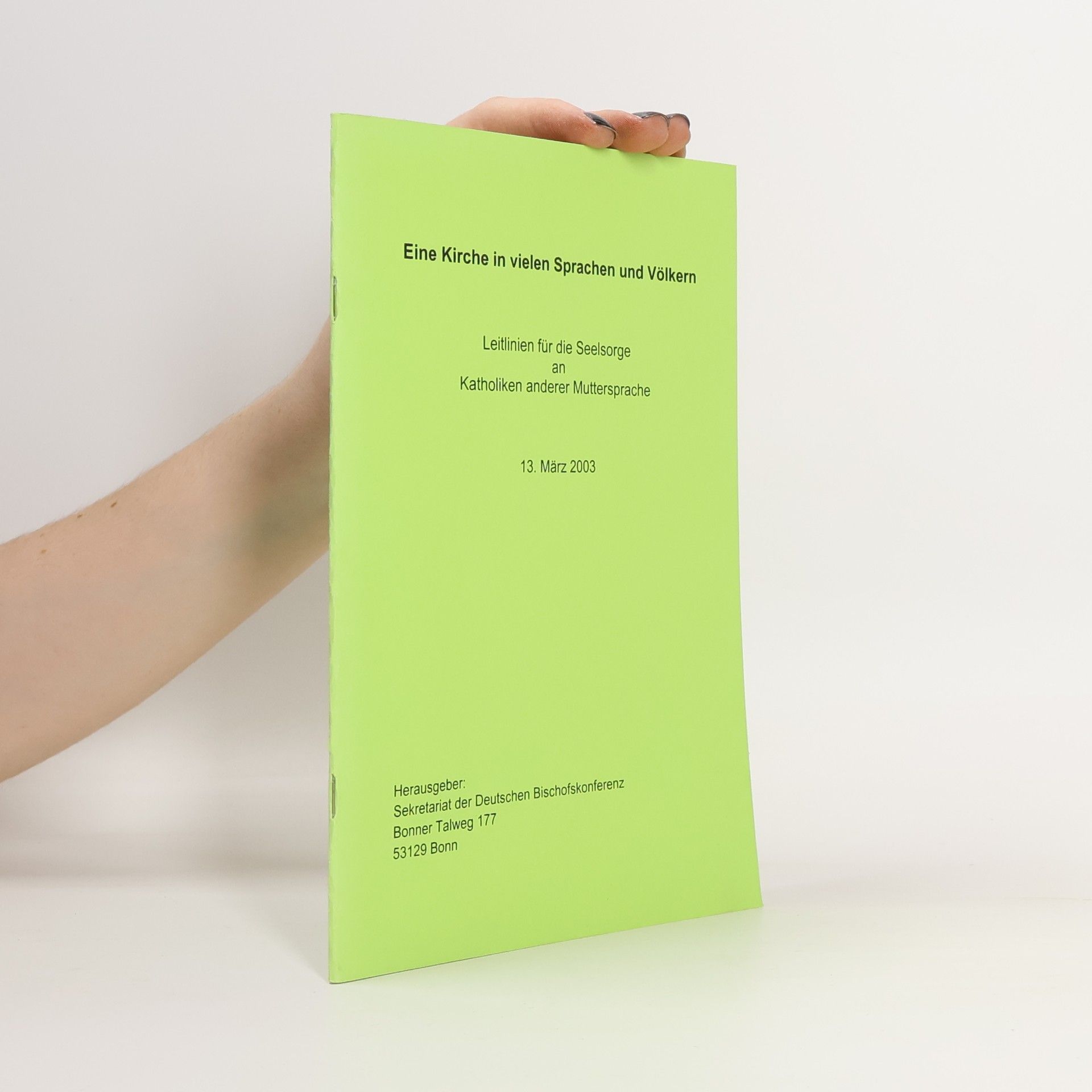 Collectif d'auteurs Eine Kirche in vielen Sprachen und Völkern