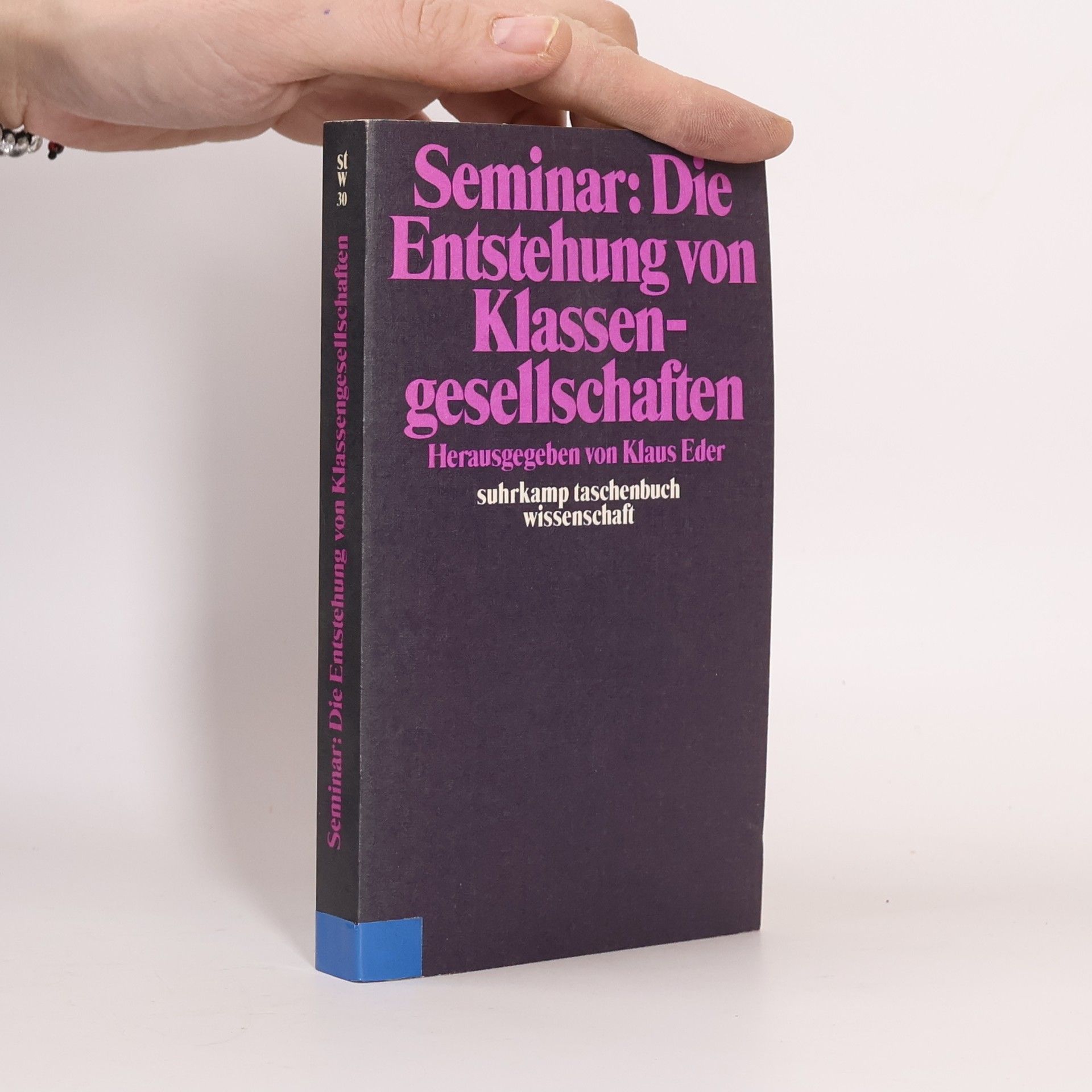 Klaus Eder Seminar "Die Entstehung von Klassengesellschaften"