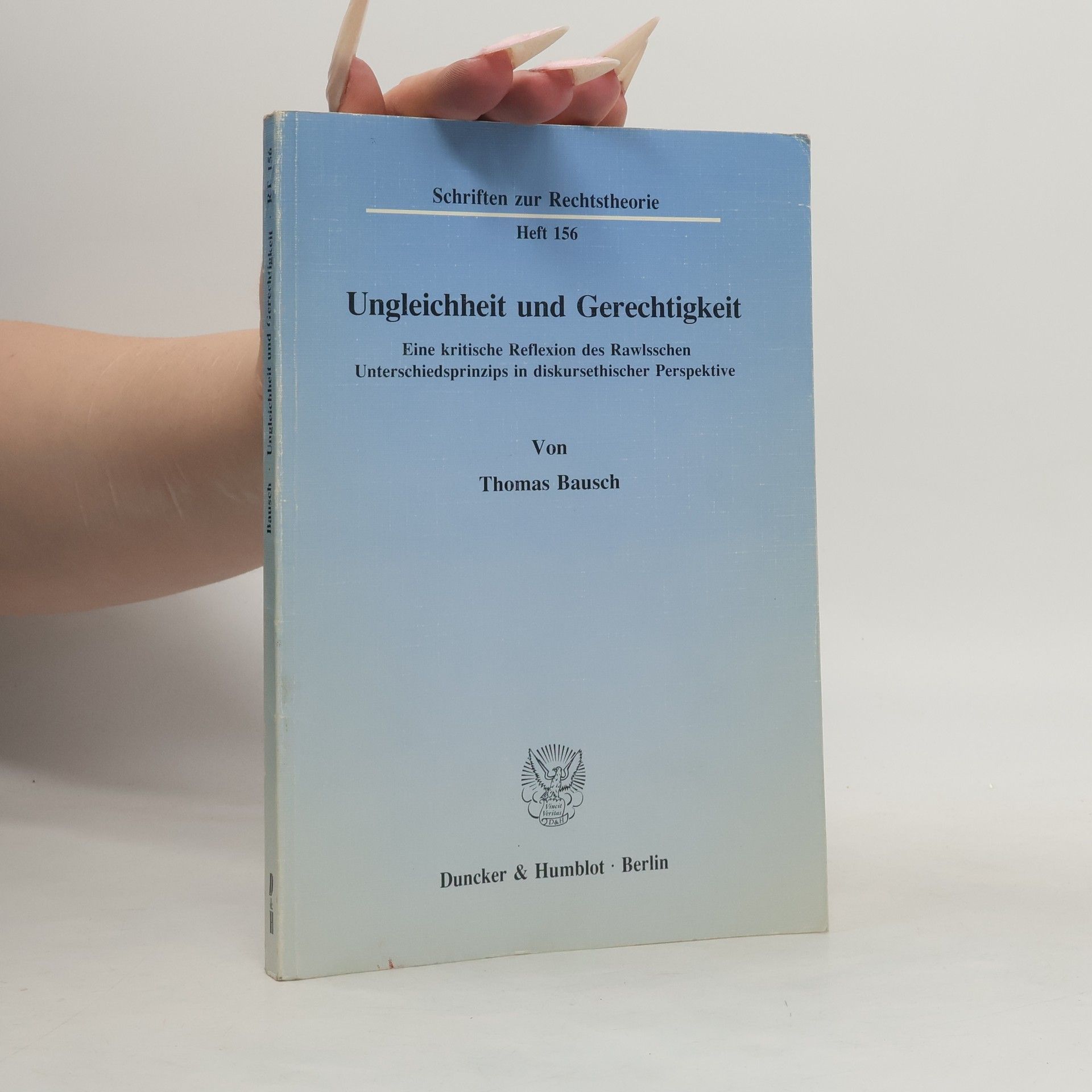 Thomas Bausch Ungleichheit und Gerechtigkeit