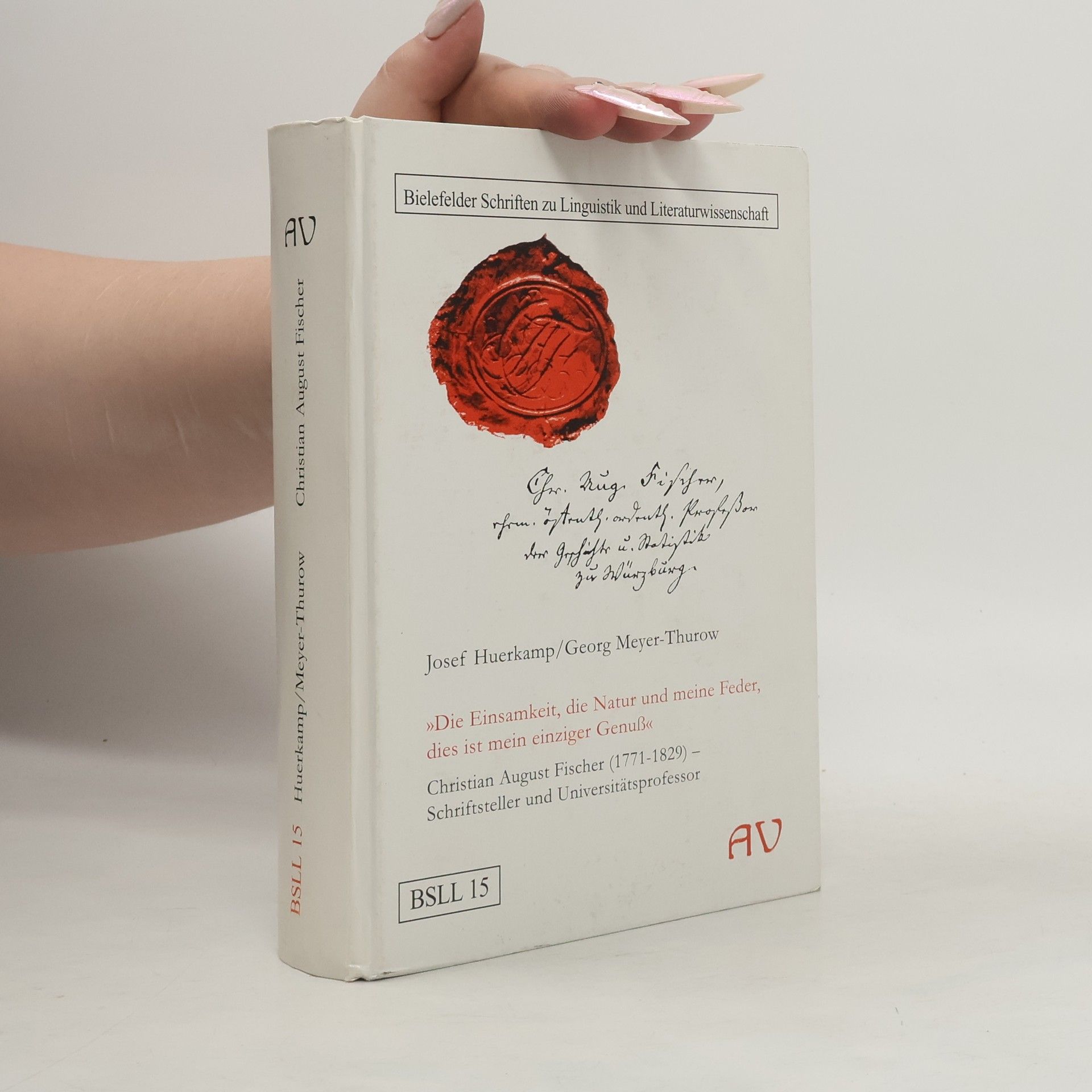 "Die Einsamkeit, die Natur und meine Feder, dies ist mein einziger Genuß"