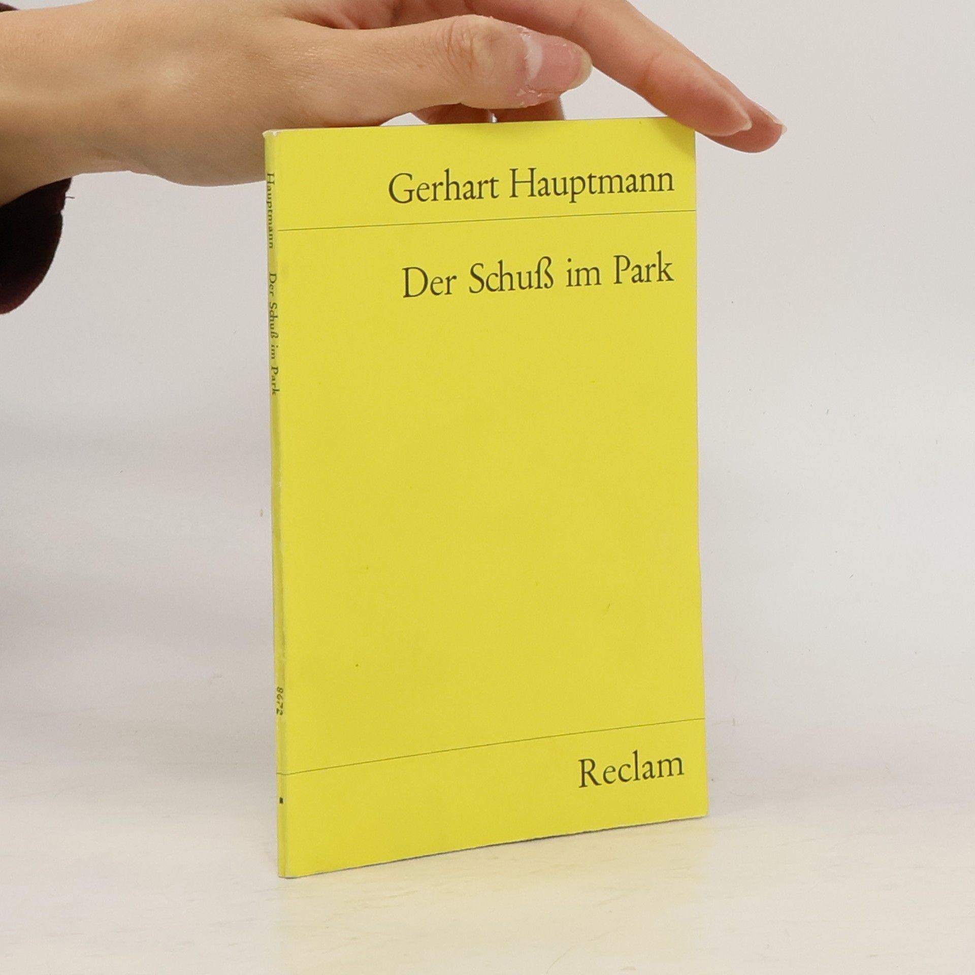 Gerhart Hauptmann Der Schuss im Park