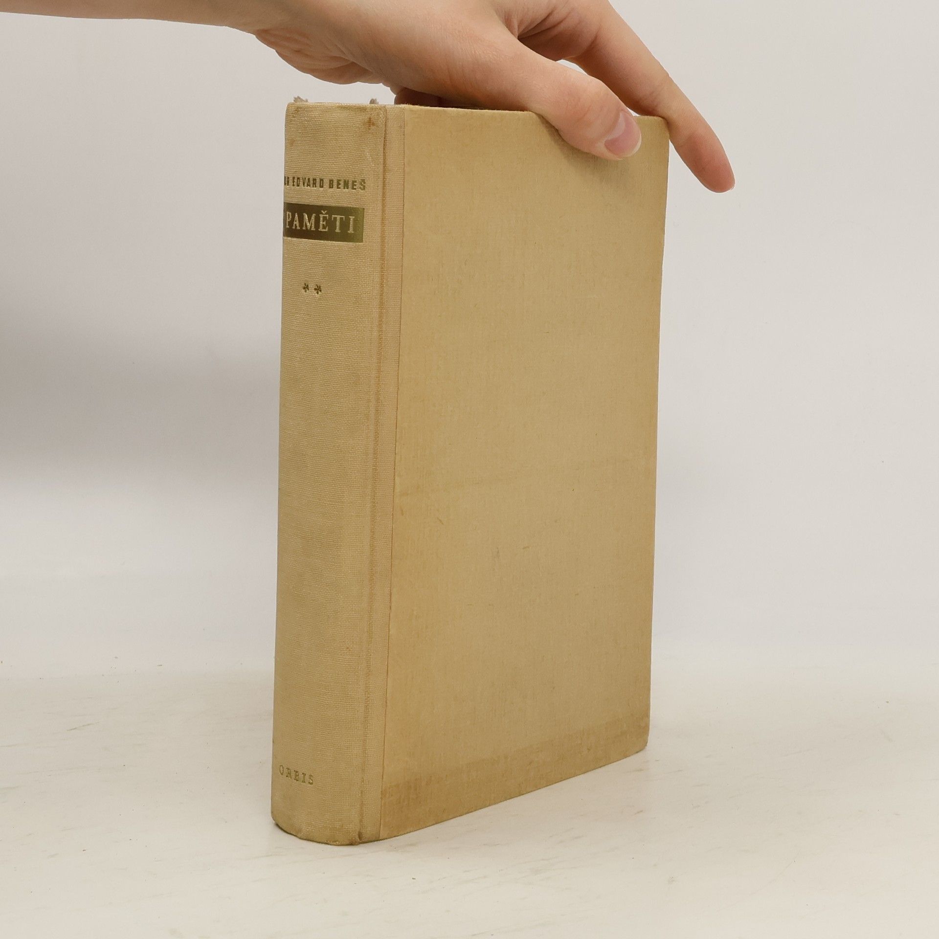 Edvard Beneš Paměti II. Svazek 1