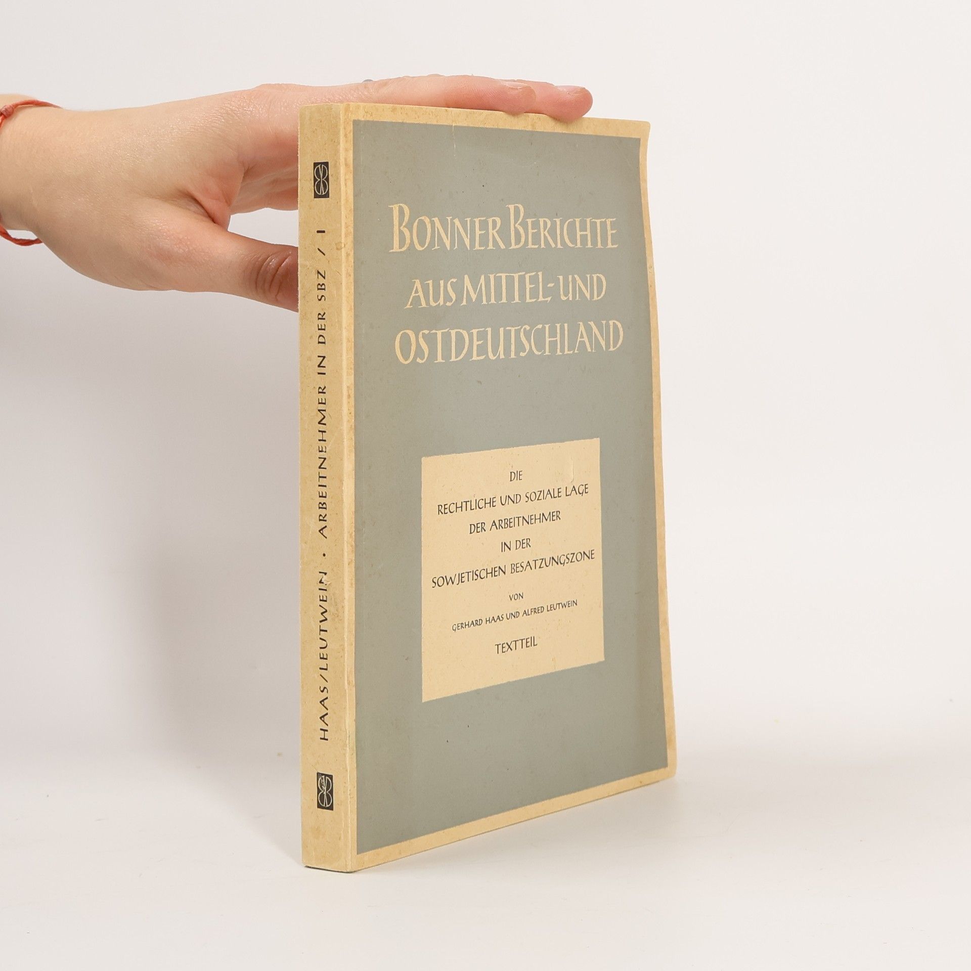Gerhard Haas Bonner Berichte aus Mittel- und Ostdeutschland