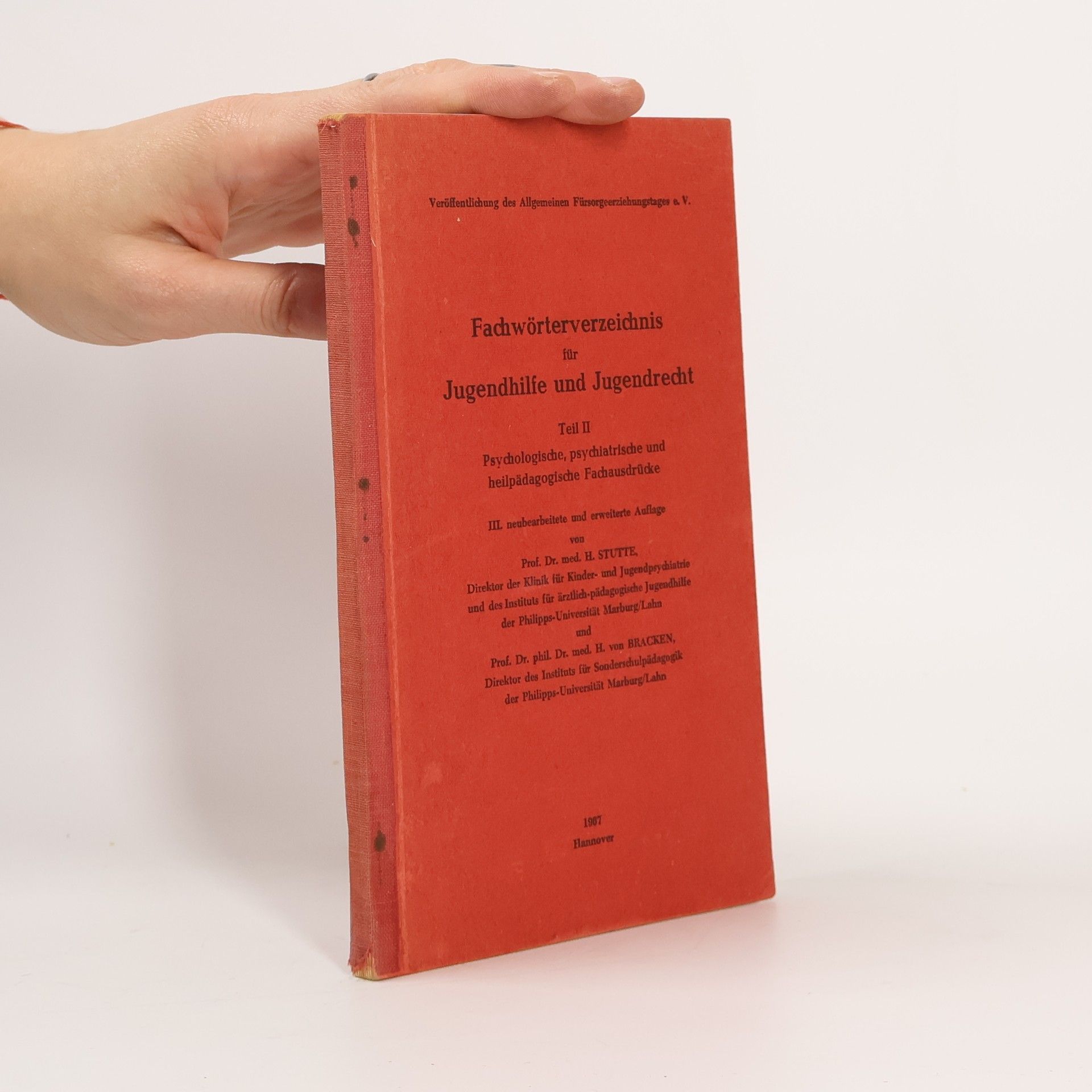 AA.VV. Fachwörterverzeichnis für Jugendhilfe und Jugendrecht II