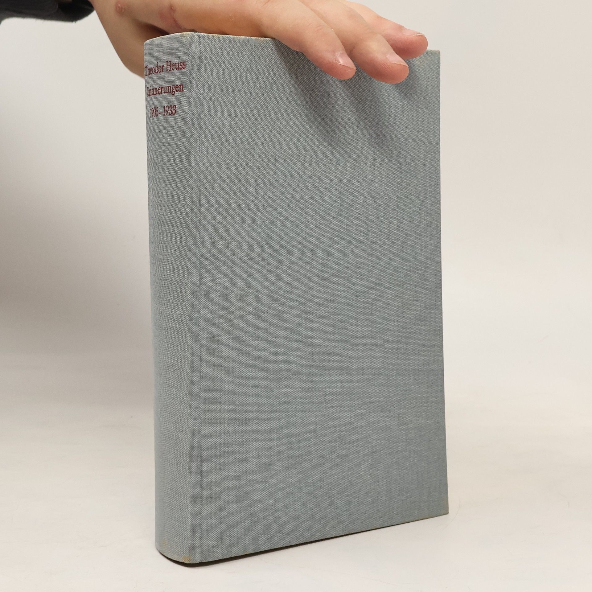 Theodor Heuss Erinnerungen 1905-1933
