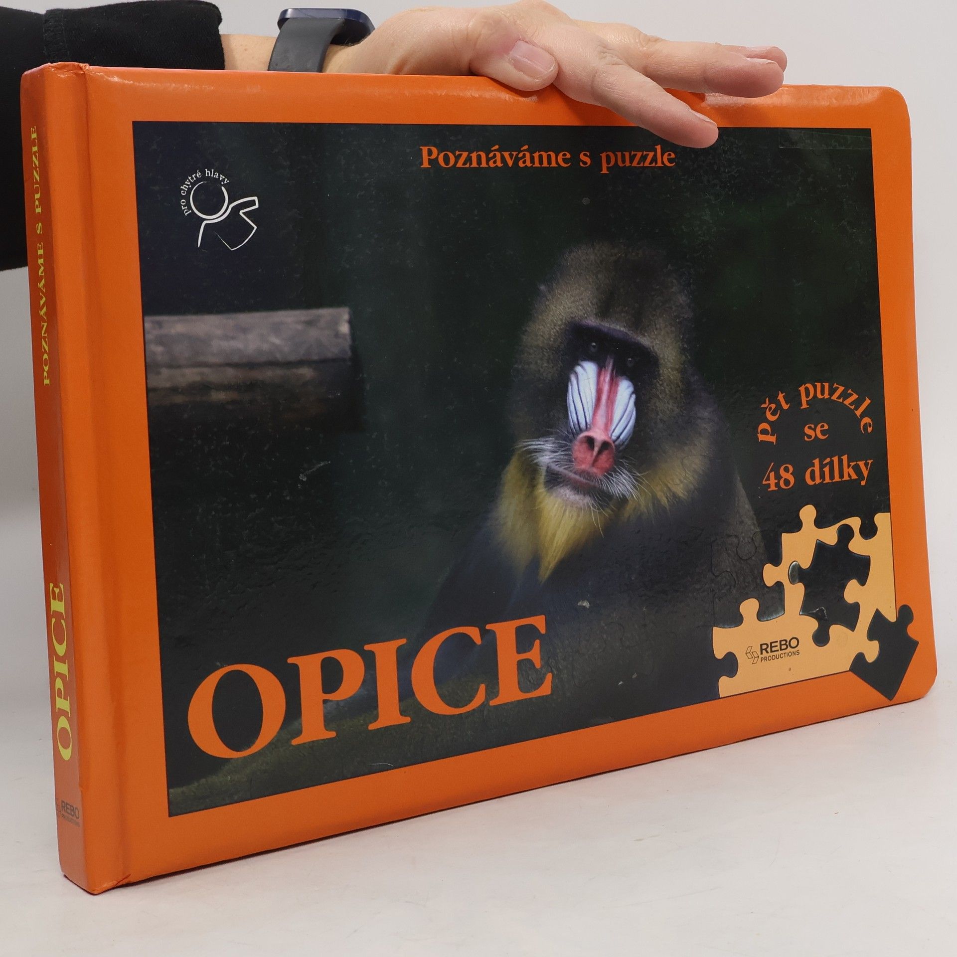 Šárka Kohoutová Opice. Pět puzzle se 48 dílky.