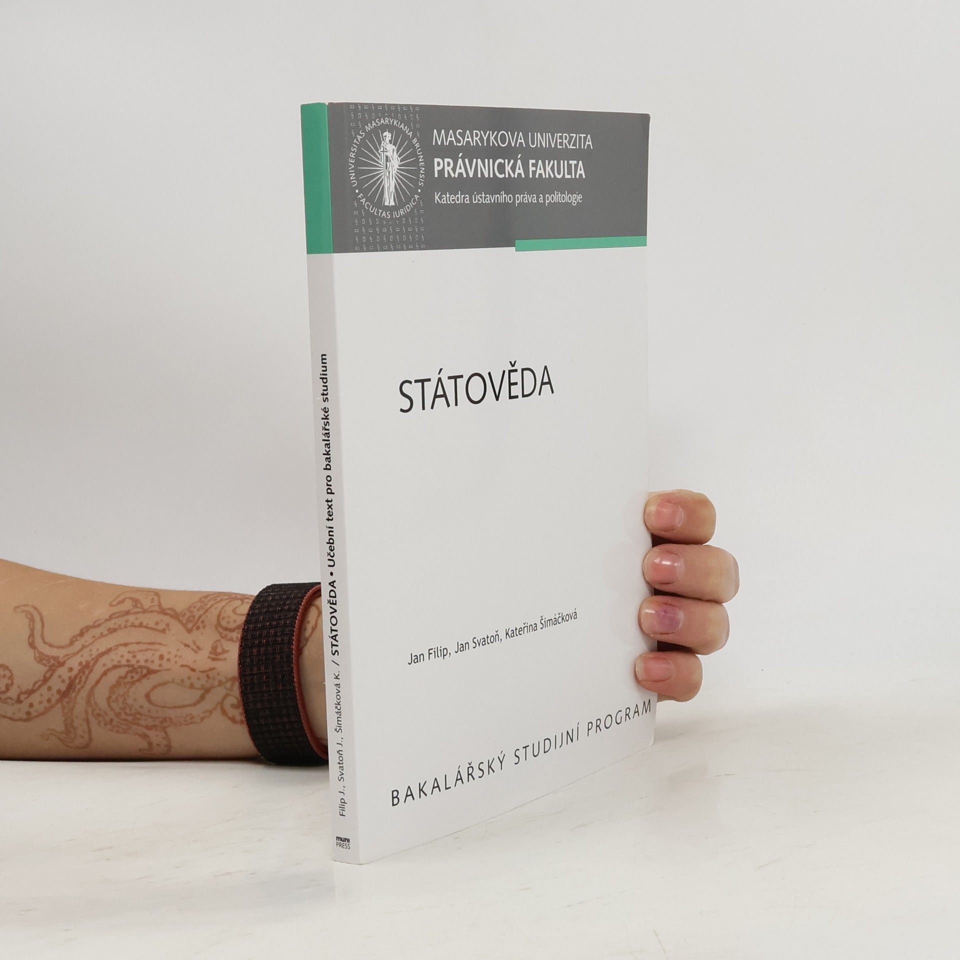 Jan Filip Státověda : učební text pro bakalářské studium