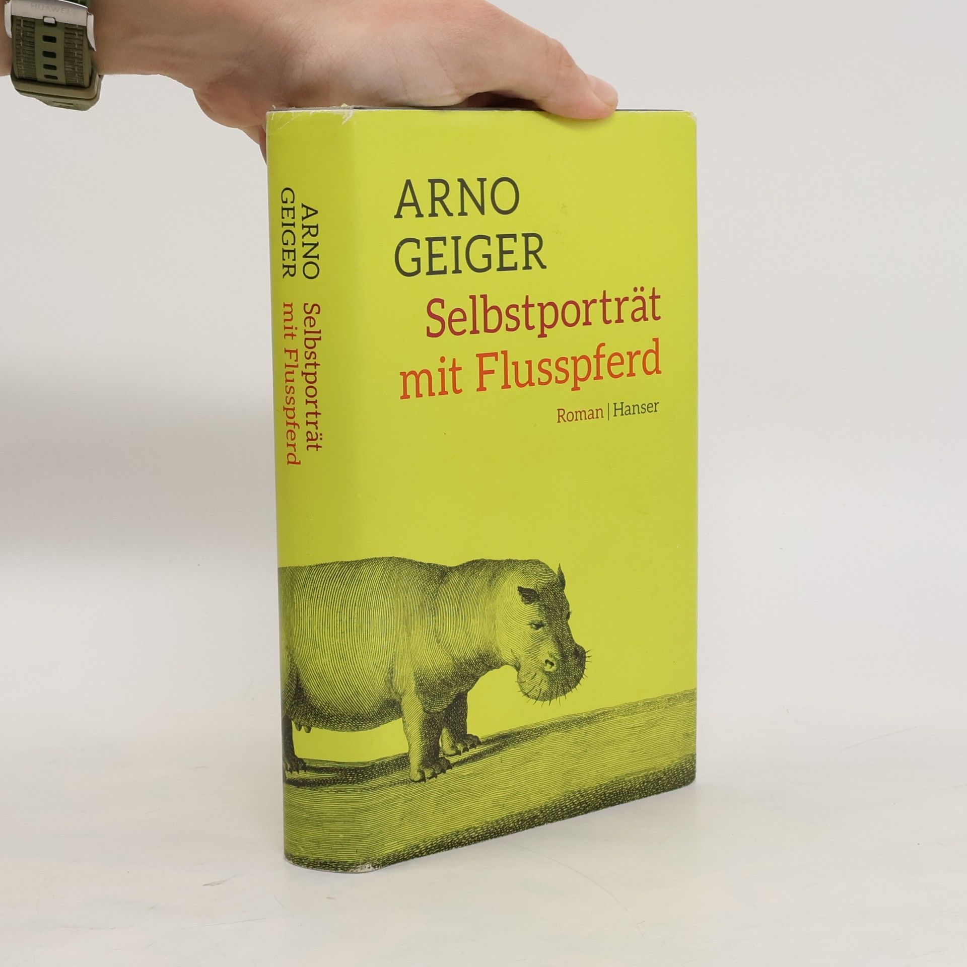 Selbstporträt mit Flusspferd