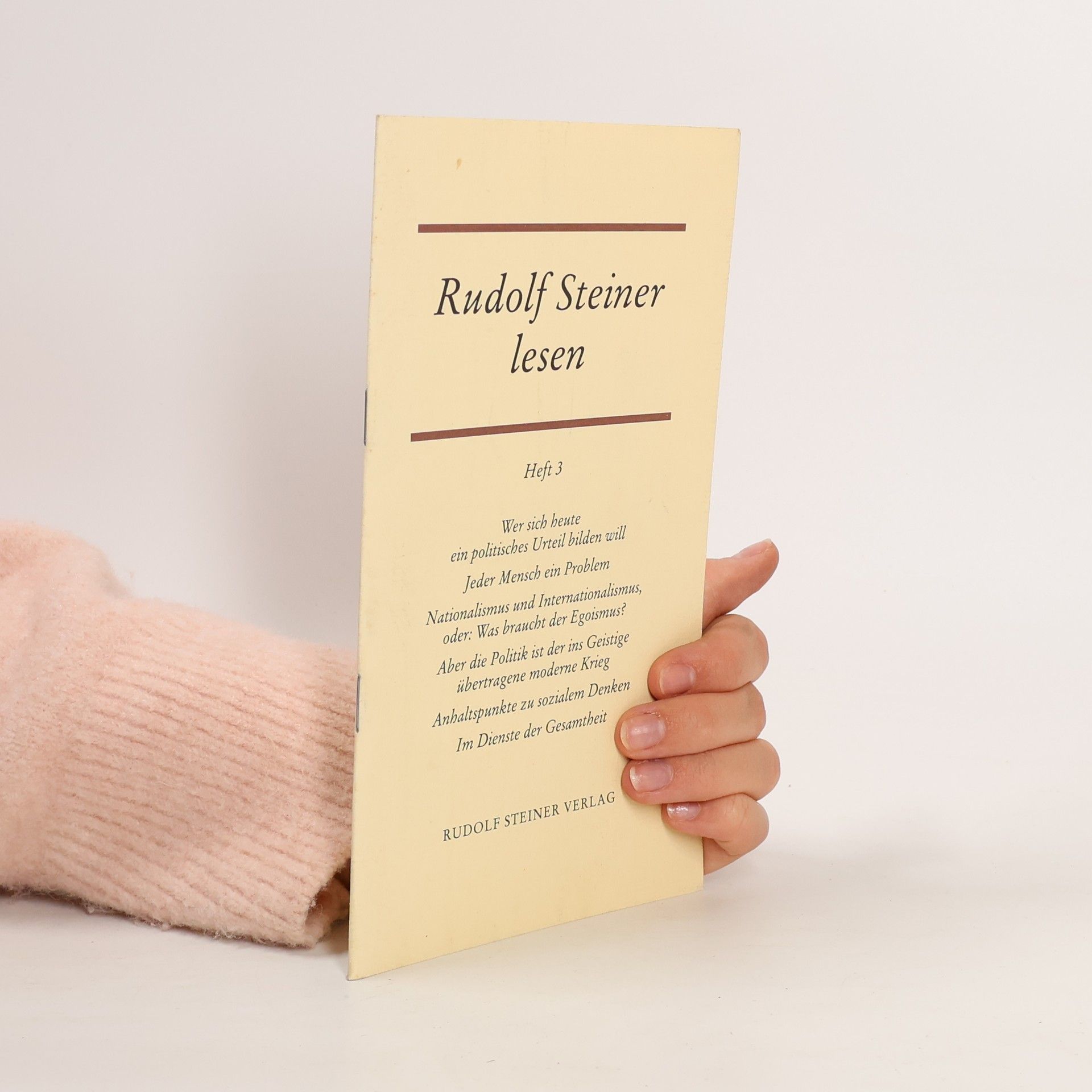 Rudolf Steiner Rudolf Steiner Lesen. Heft 3