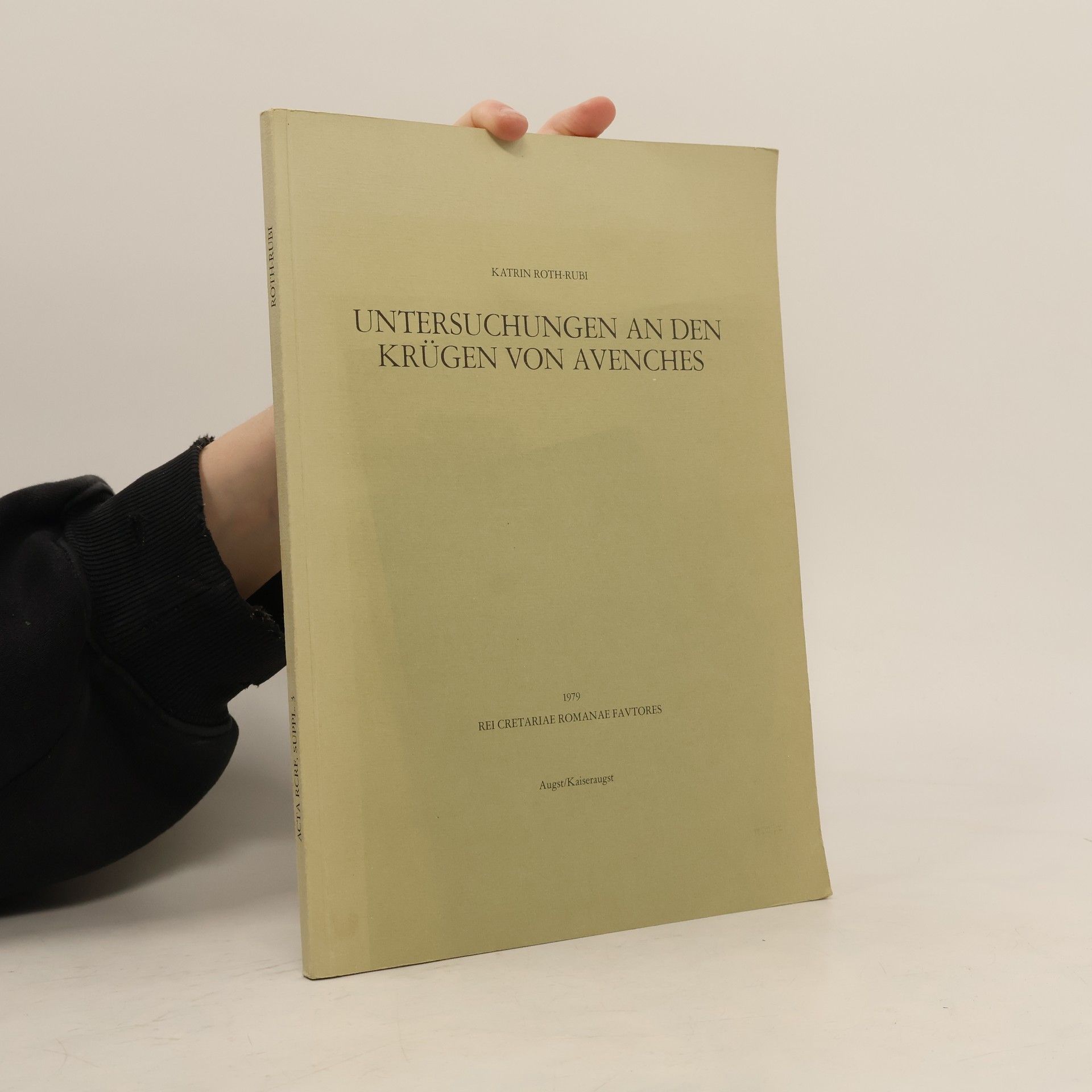 Untersuchungen an den Krügen von Avenches