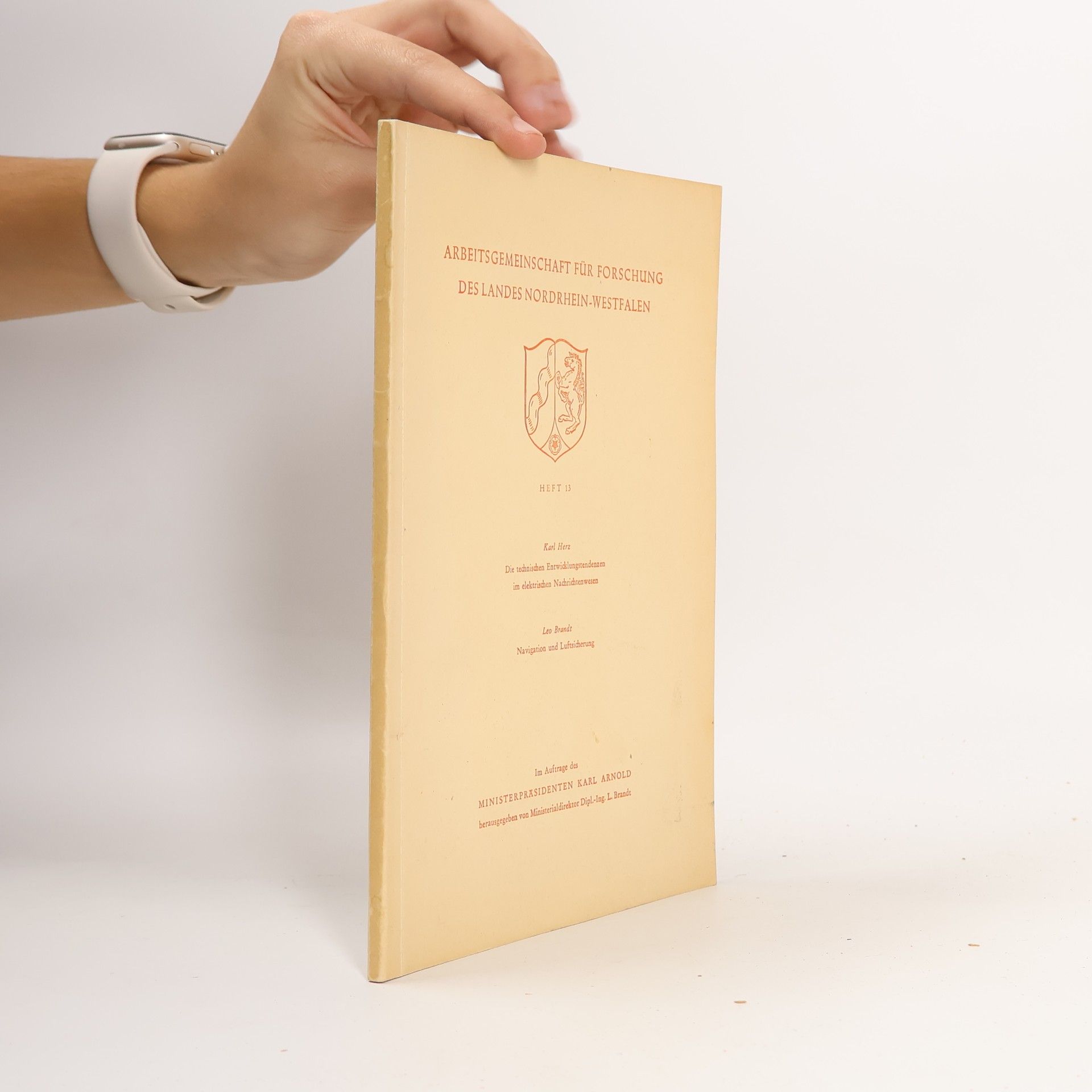 Karl Herz Arbeitsgemeinschaft für forschung des landes nordrhein-westfalen 13