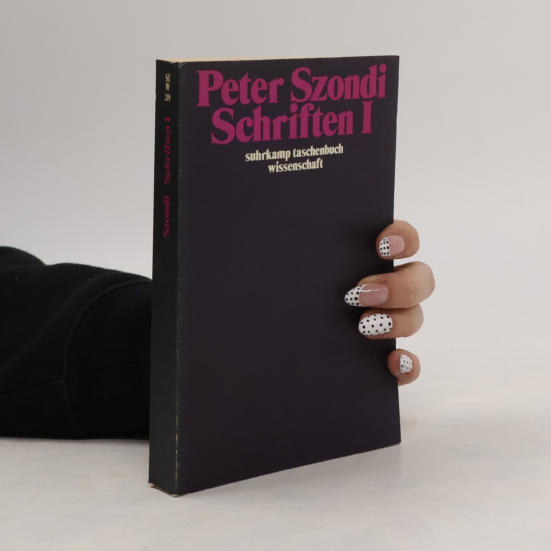 Peter Szondi Suhrkamp Taschenbuch Wissenschaft - 1: Schriften