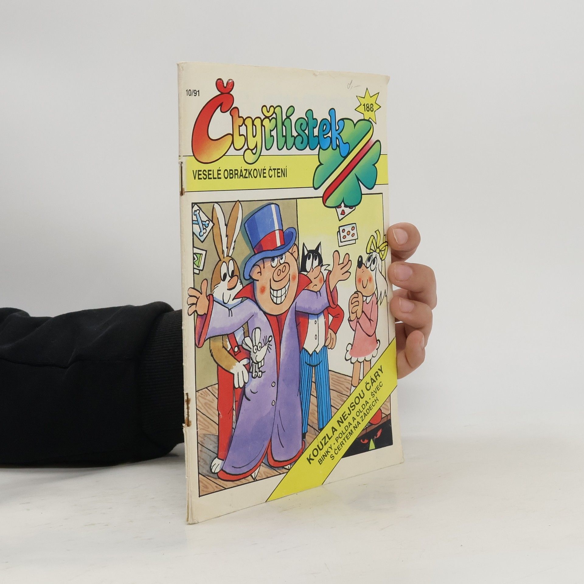 Jaroslav Němeček Čtyřlístek 188. 10/1991. Kouzla nejsou čáry