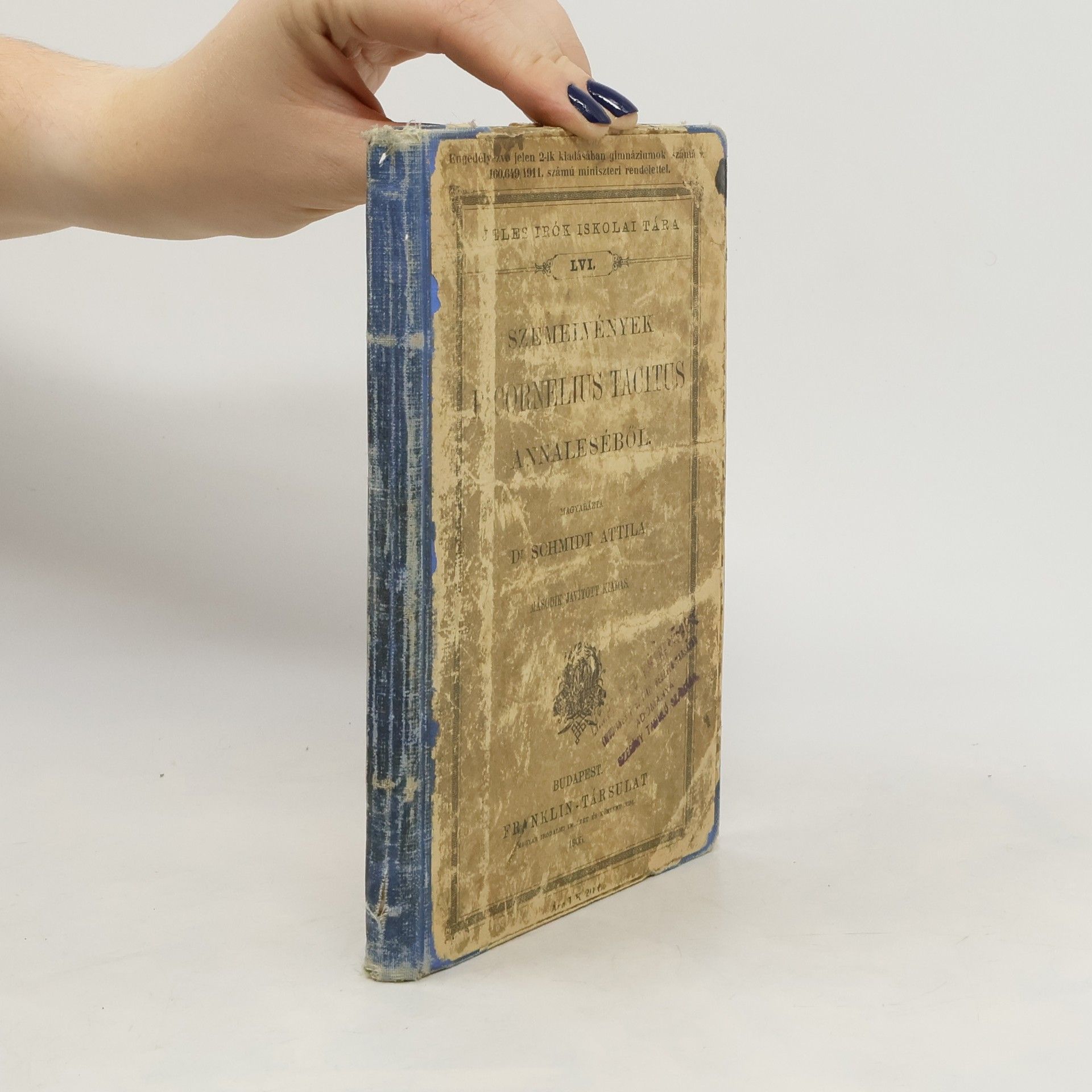 Schmidt Attila Szemelvények P. Cornelius Tacitus Annaleséből