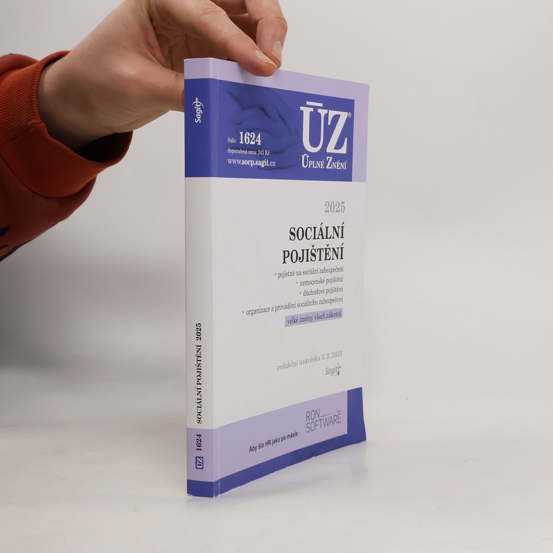 Kolektiv autorů Úplné znění 2025. Sociální pojištění. Pojistné na sociální zabezpečení, nemocenské pojištění, důchodové pojištění, organizace a provádění sociálního zabezpečení