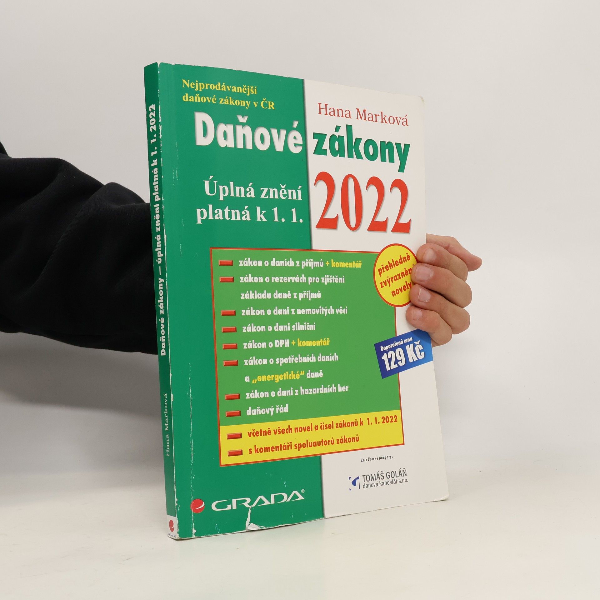 Marková Hana Daňové zákony 2022. Úplná znění platná k 1. 1. 2022