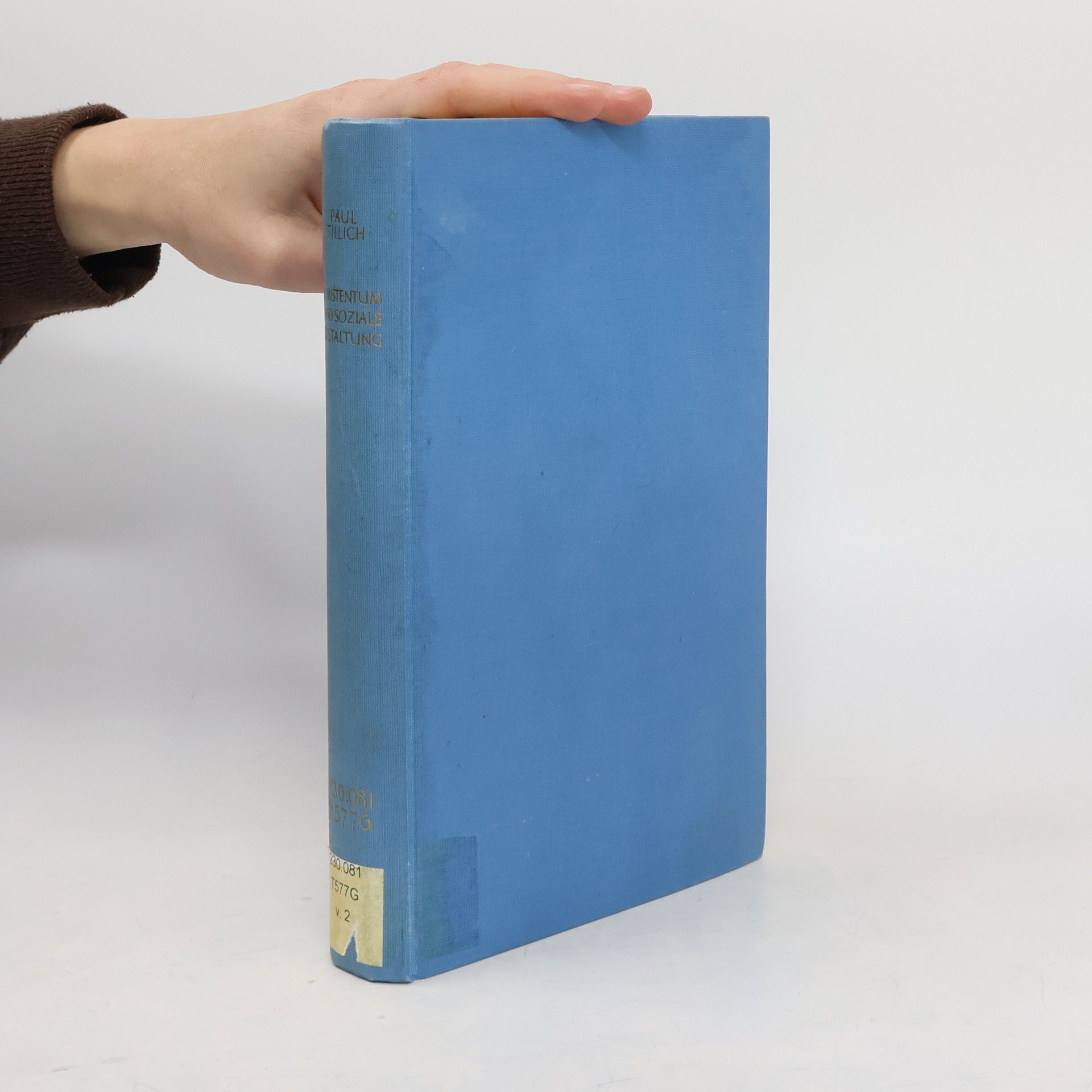 Paul Tillich Christentum und Soziale Gestaltung 2