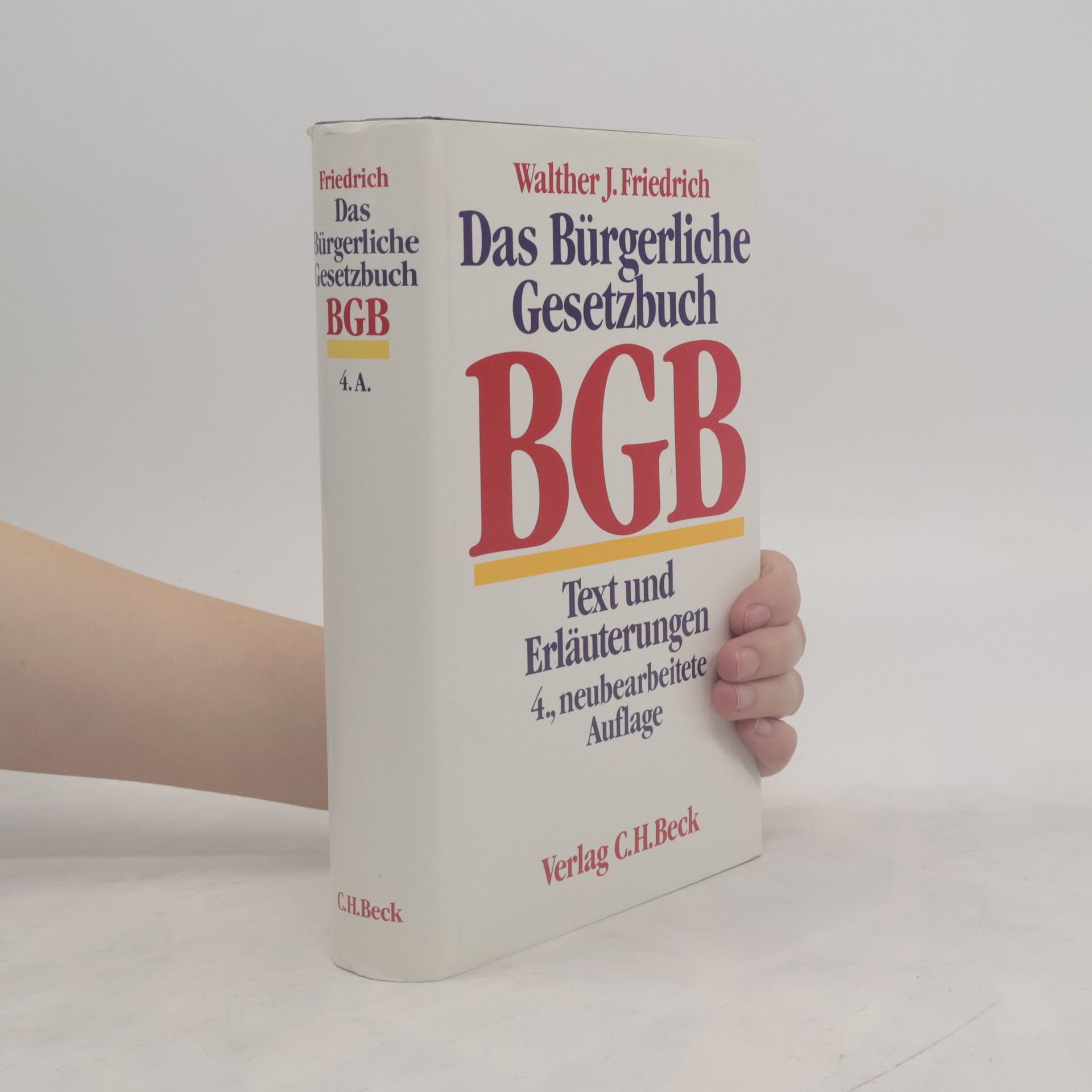 Walther J. Friedrich Das Bürgerliche Gesetzbuch