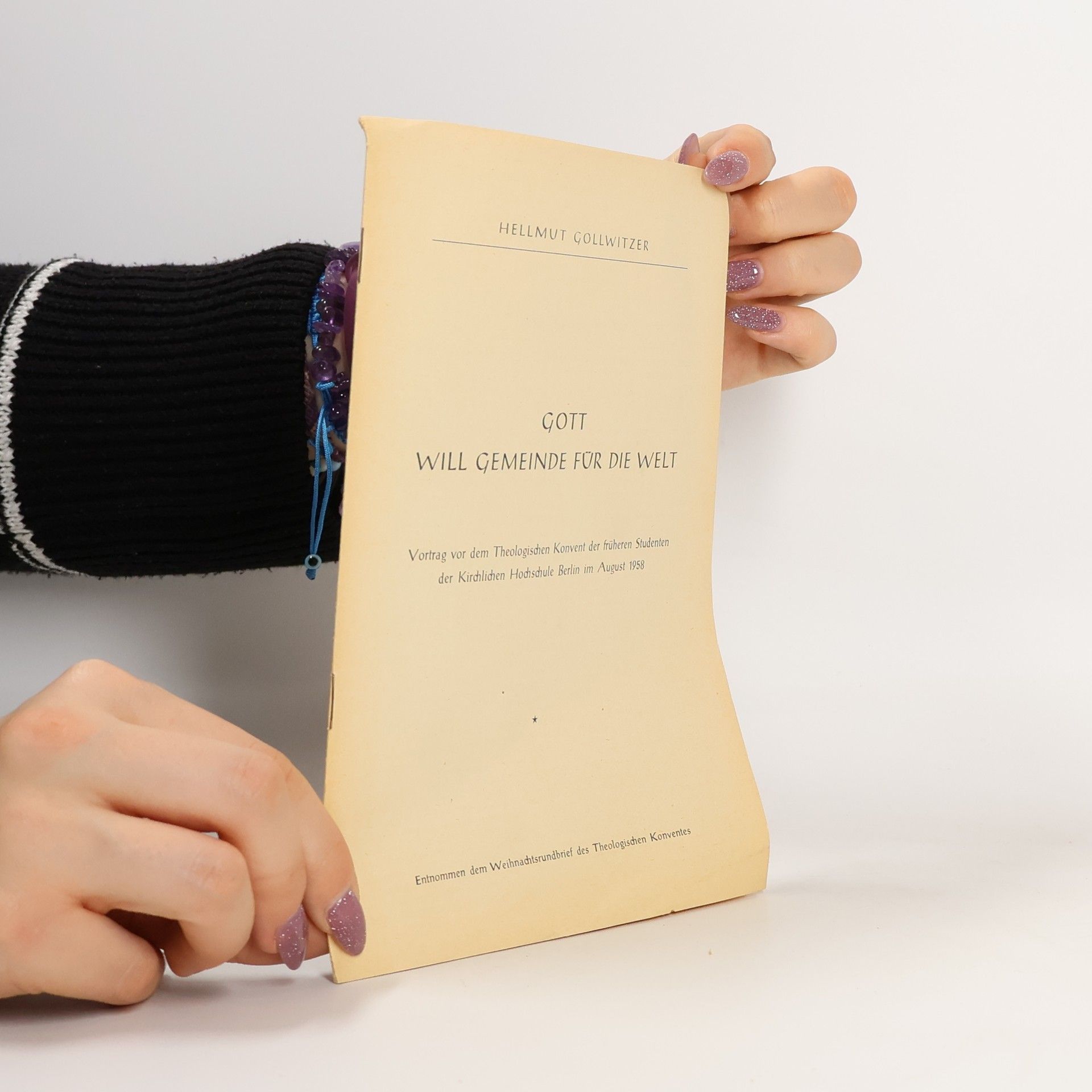 Hellmut Gollwitzer Gott will Gemeinde für die Welt