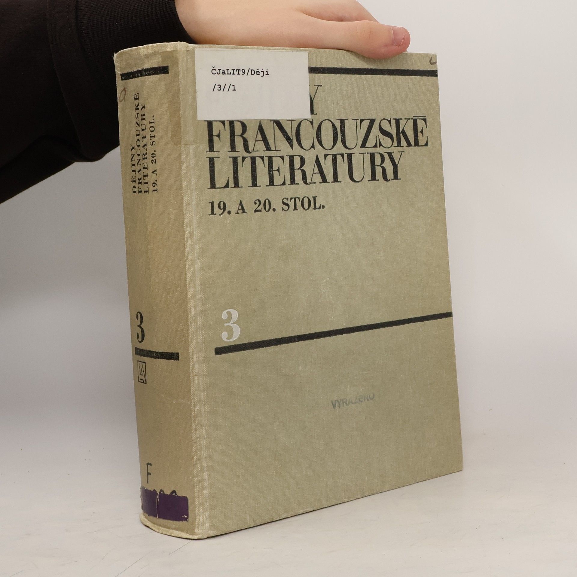 Dějiny francouzské literatury 19. a 20. stol. 3