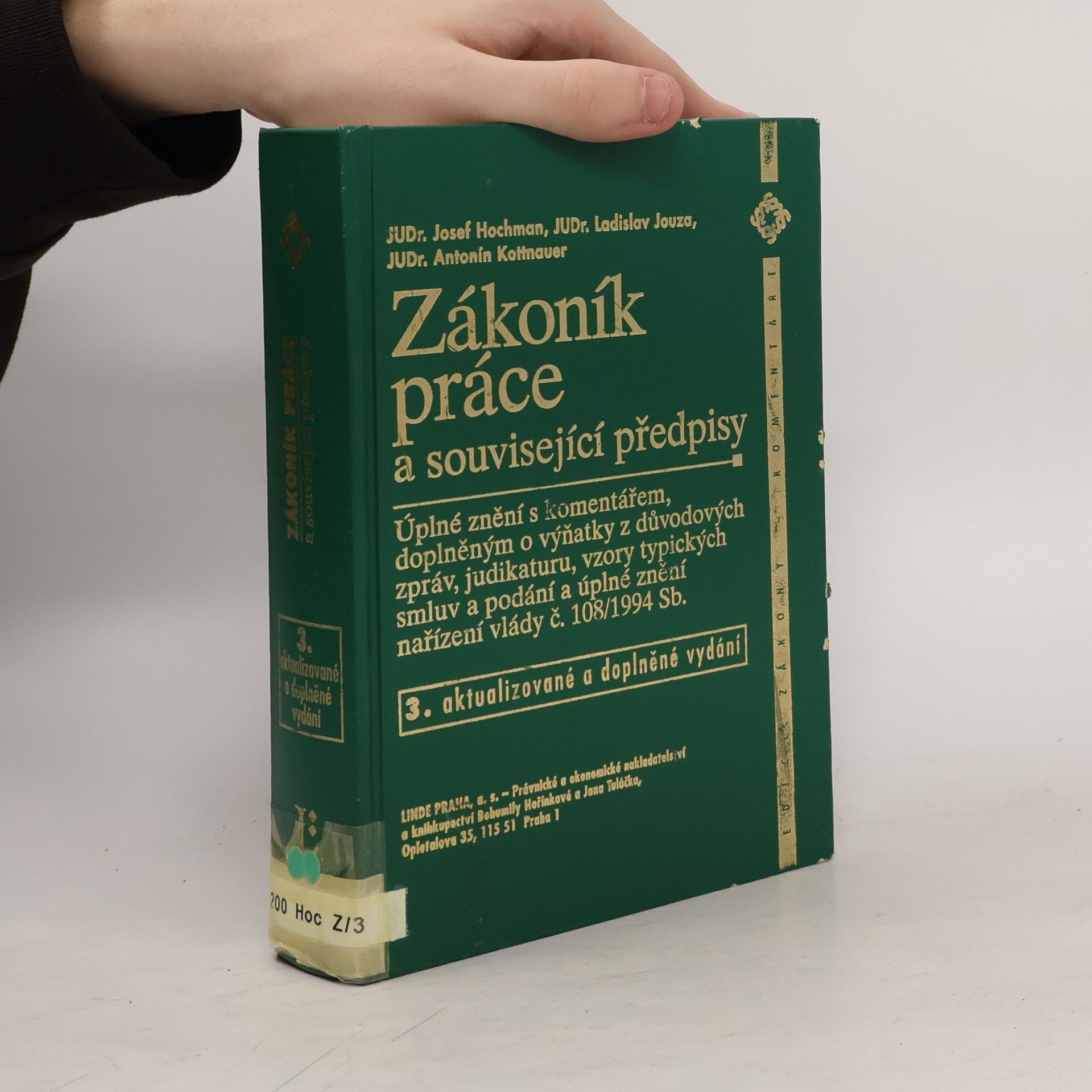 Josef Hochman Zákoník práce a související předpisy