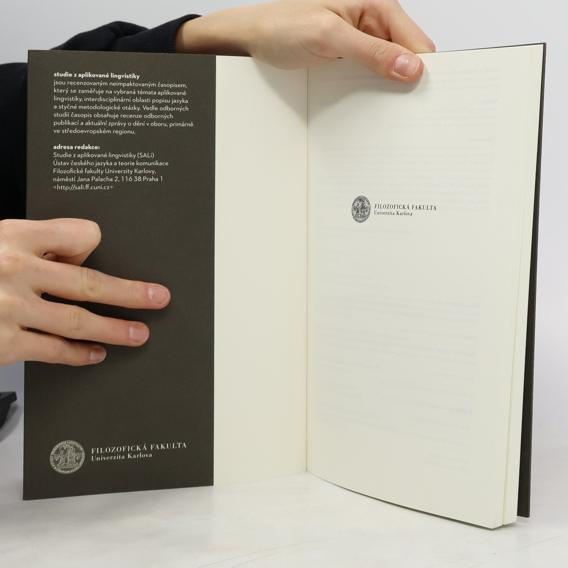 Univerzita Karlova. Filozofická fakulta Studie z aplikované lingvistiky. Studies in Applied Linguistics 8