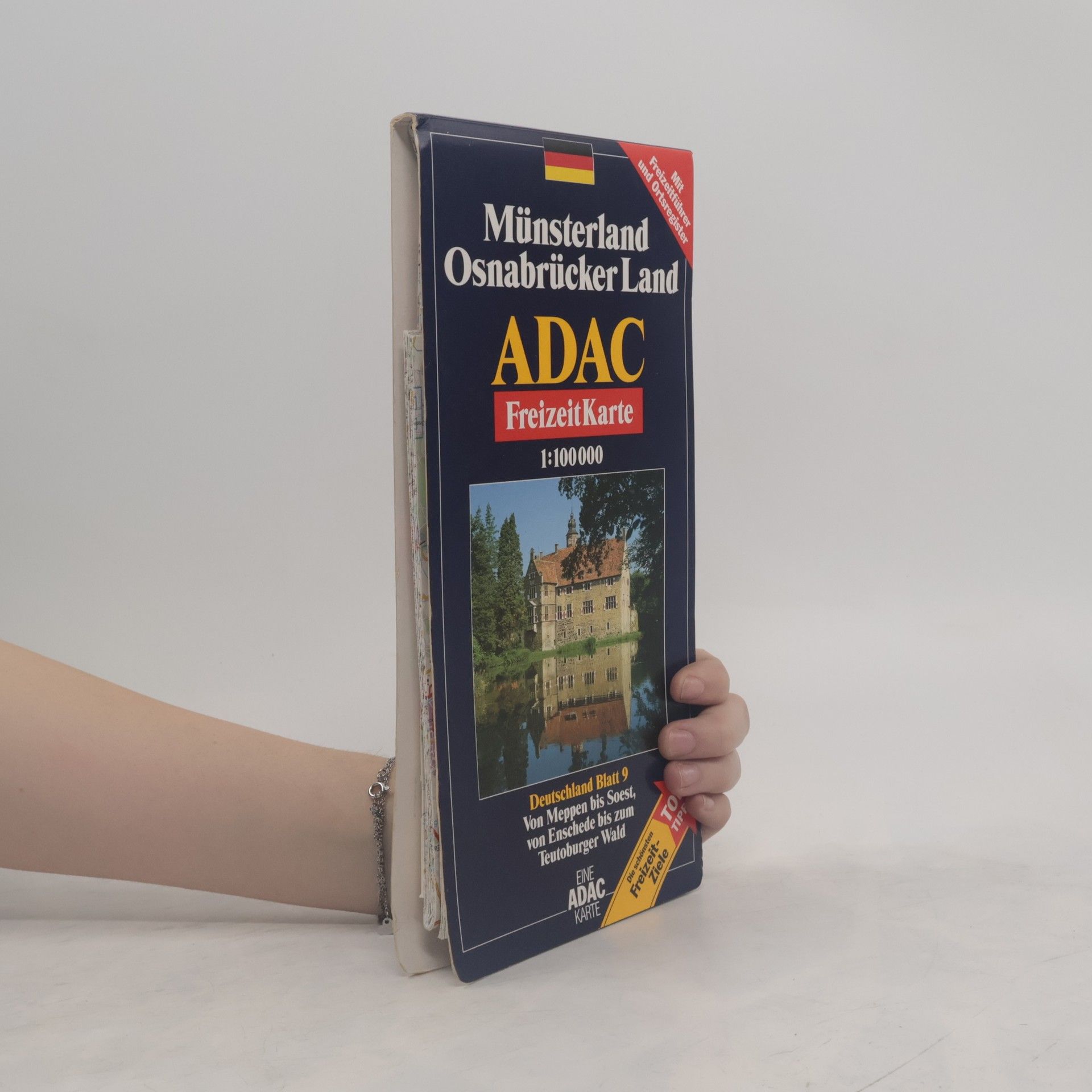 Kolektív autorov ADAC. Münsterland Osnabrücker Land Freizeit Karte