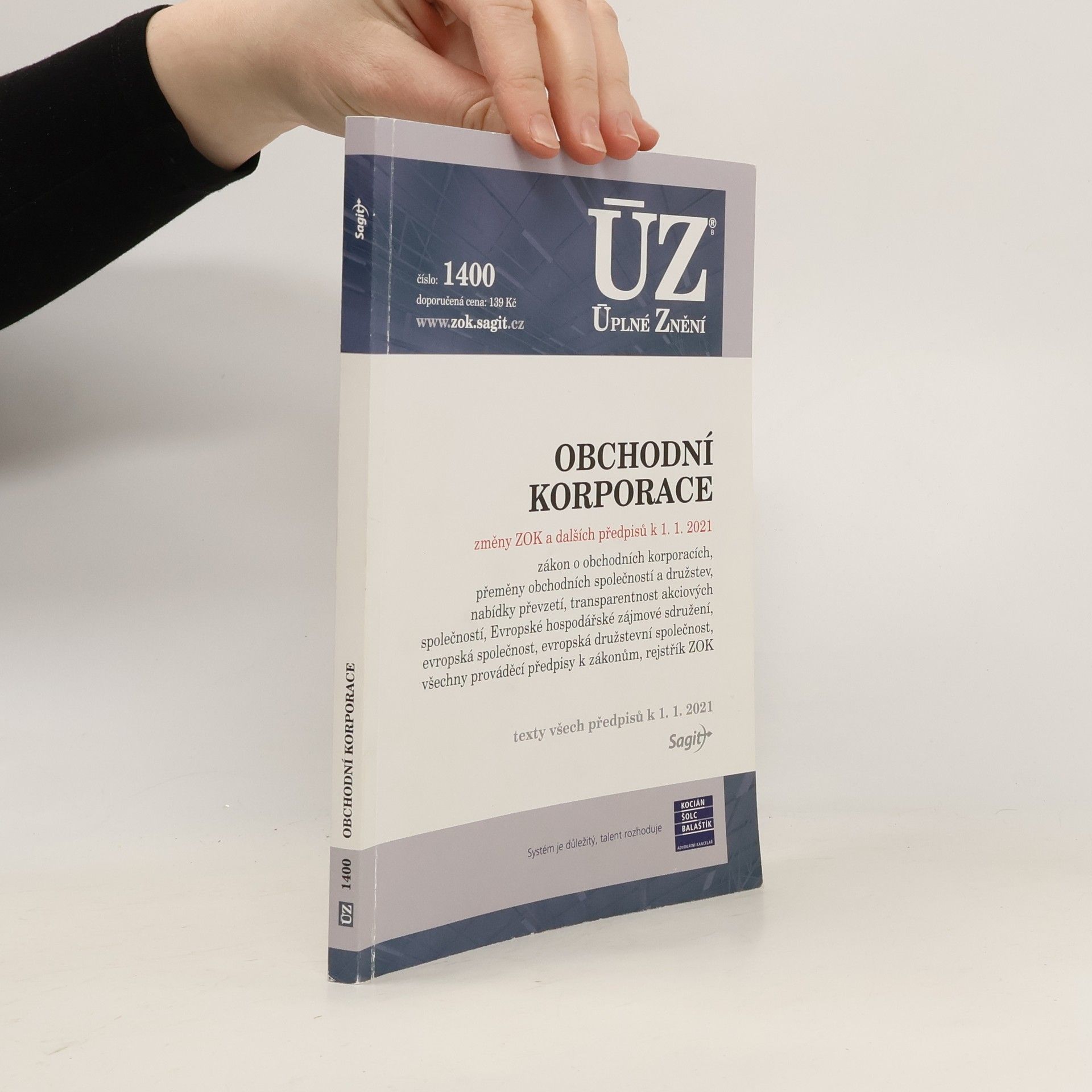 Collectif d'auteurs ÚZ č. 1400 : Obchodní korporace