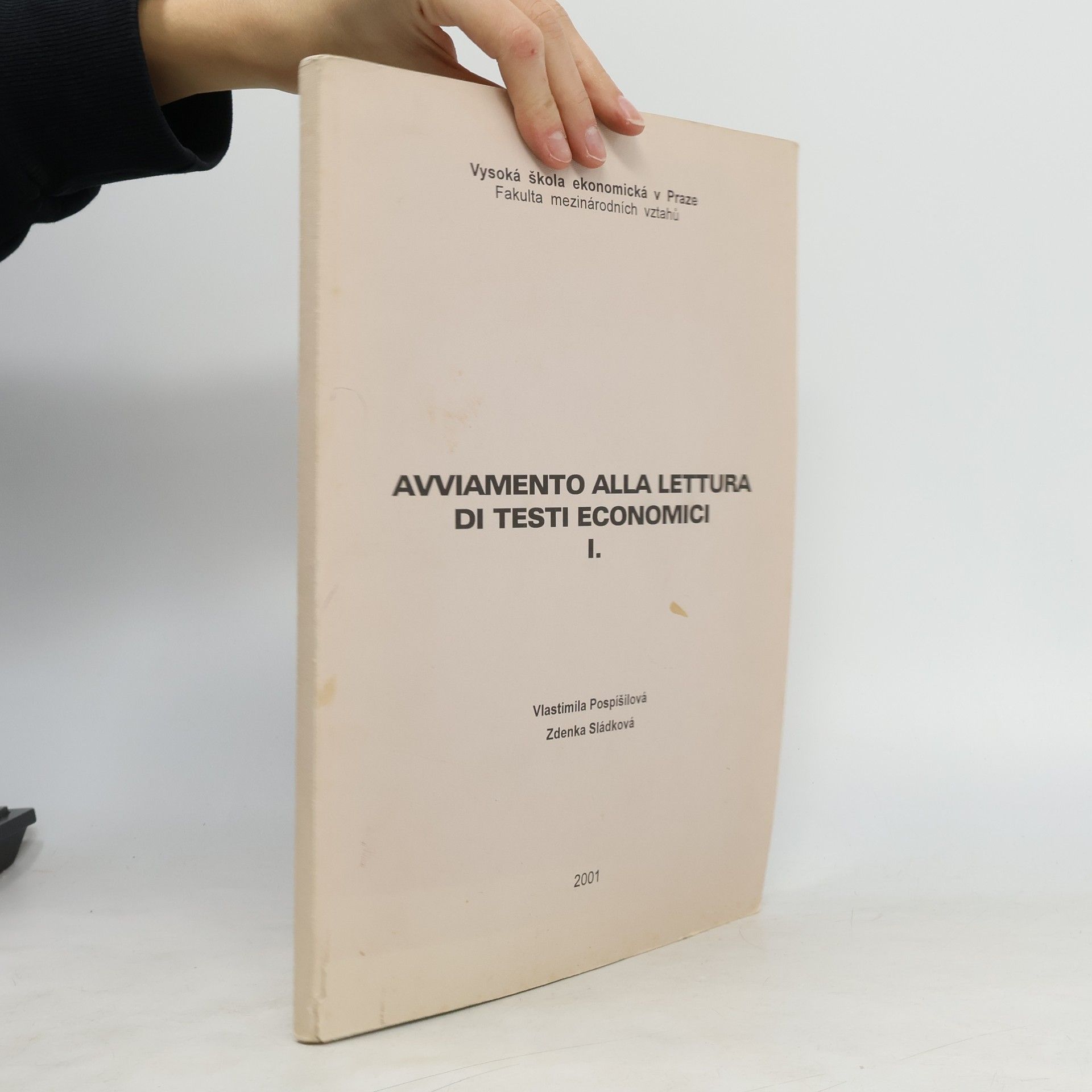 Vlastimila Pospíšilová Avviamento Alla Lettura Di Testi Economici I.