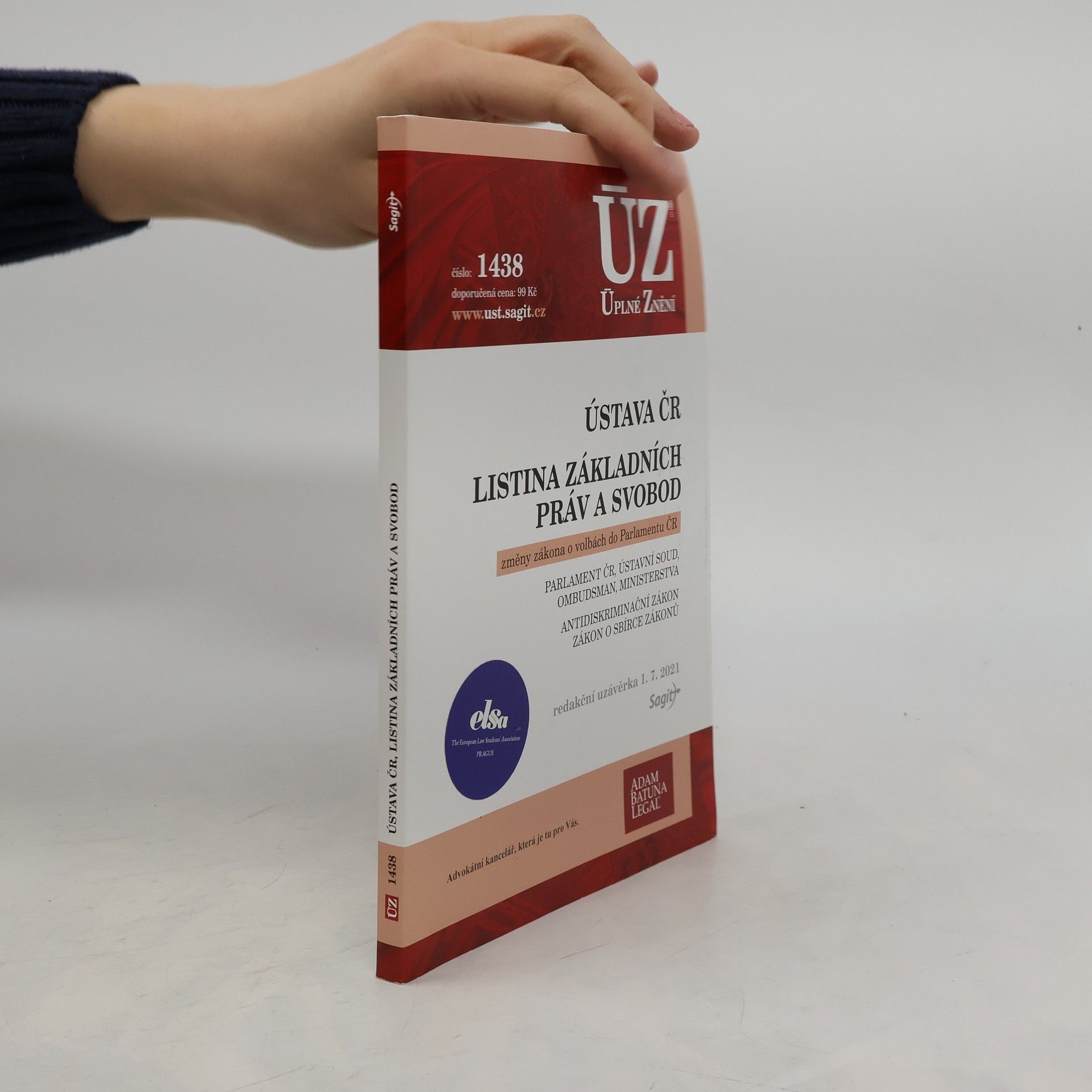 Various authors ÚZ 1438. Ústava ČR, Listina základních práv a svobod