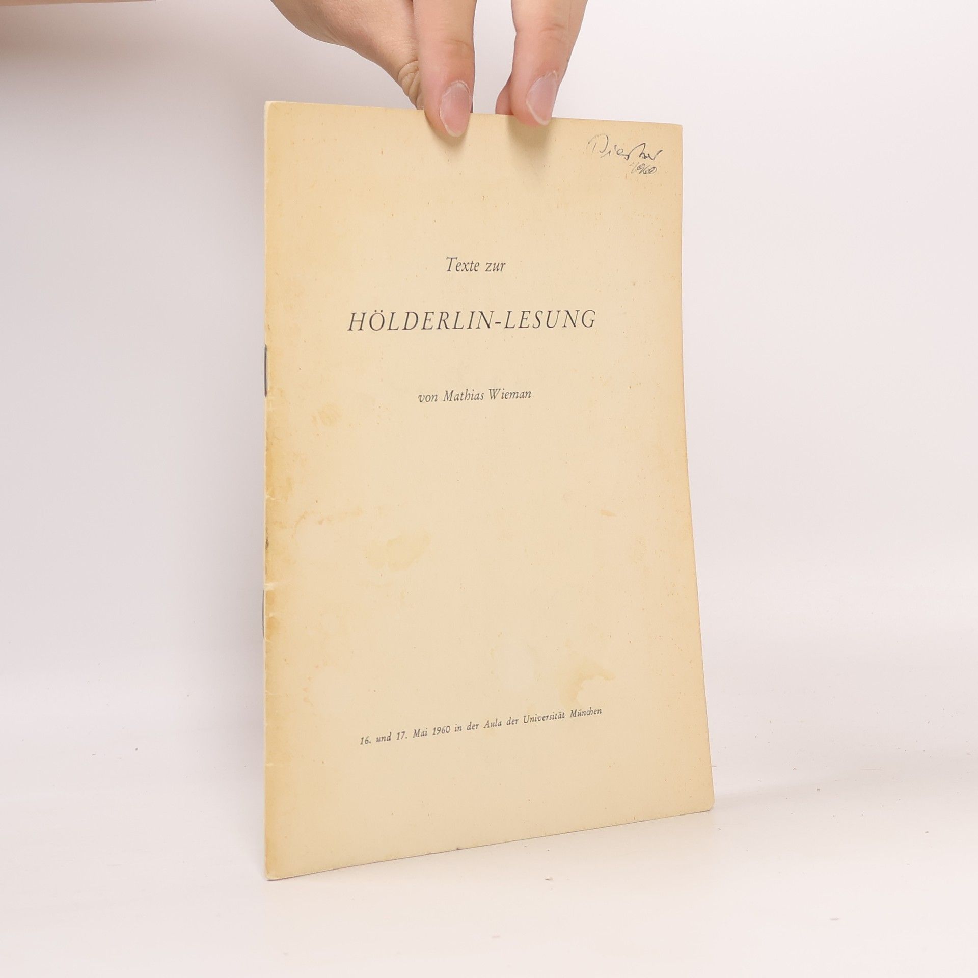 Texte zur Hölderlin-Lesung