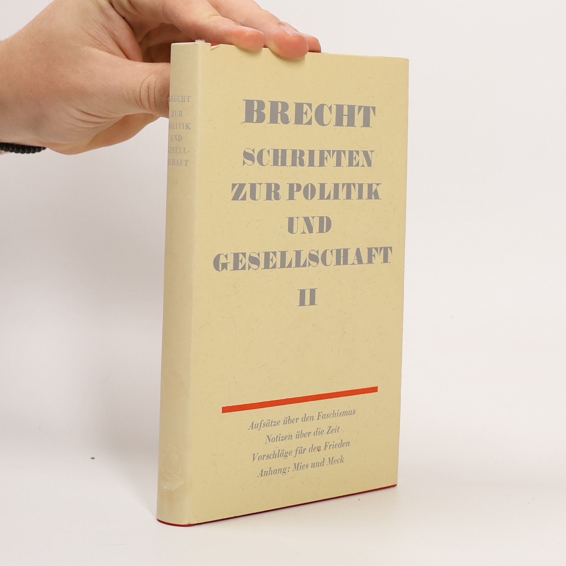Bertolt Brecht Schriften zur Politik und Gesellschaft II