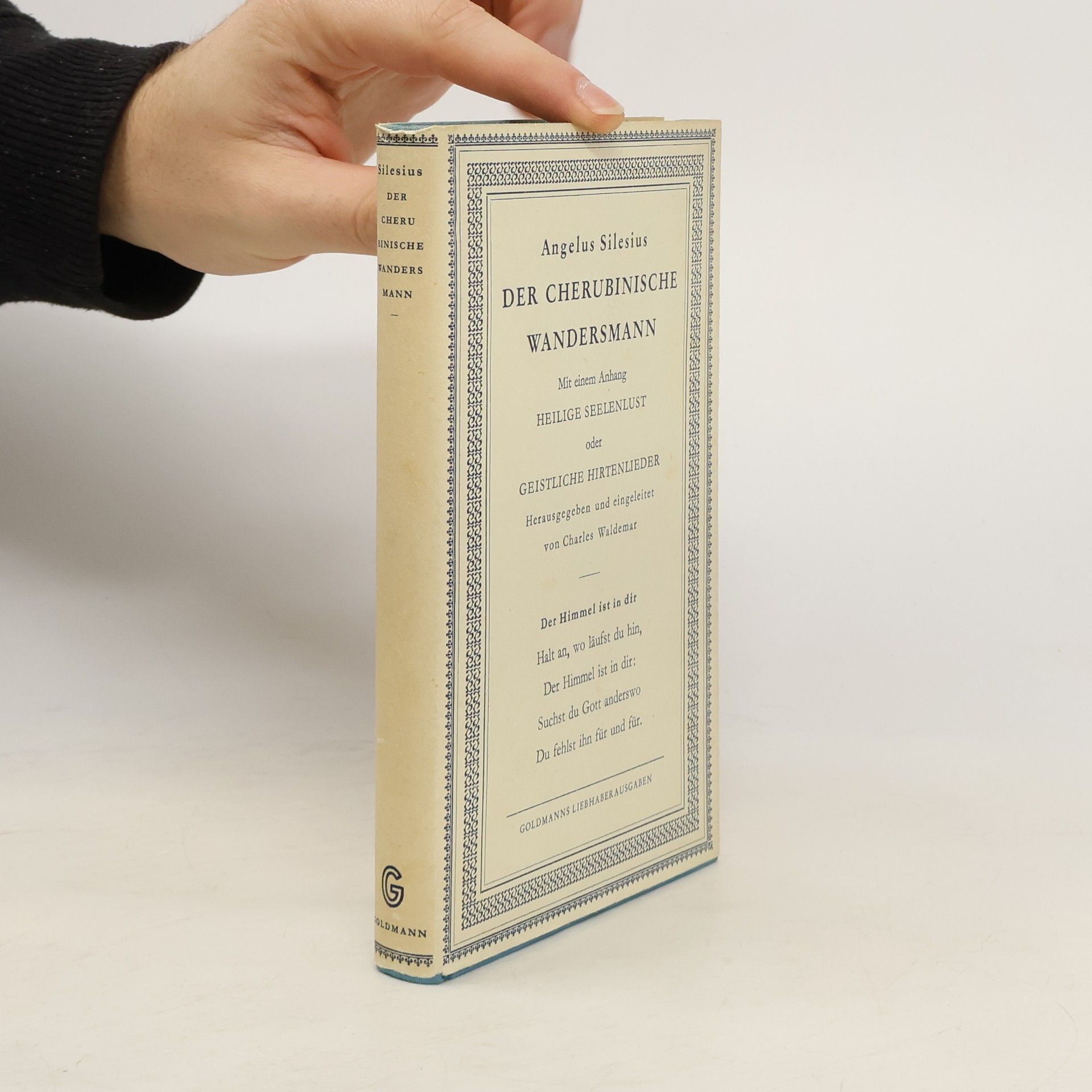 Angelus Silesius Der Cherubinische Wandersmann