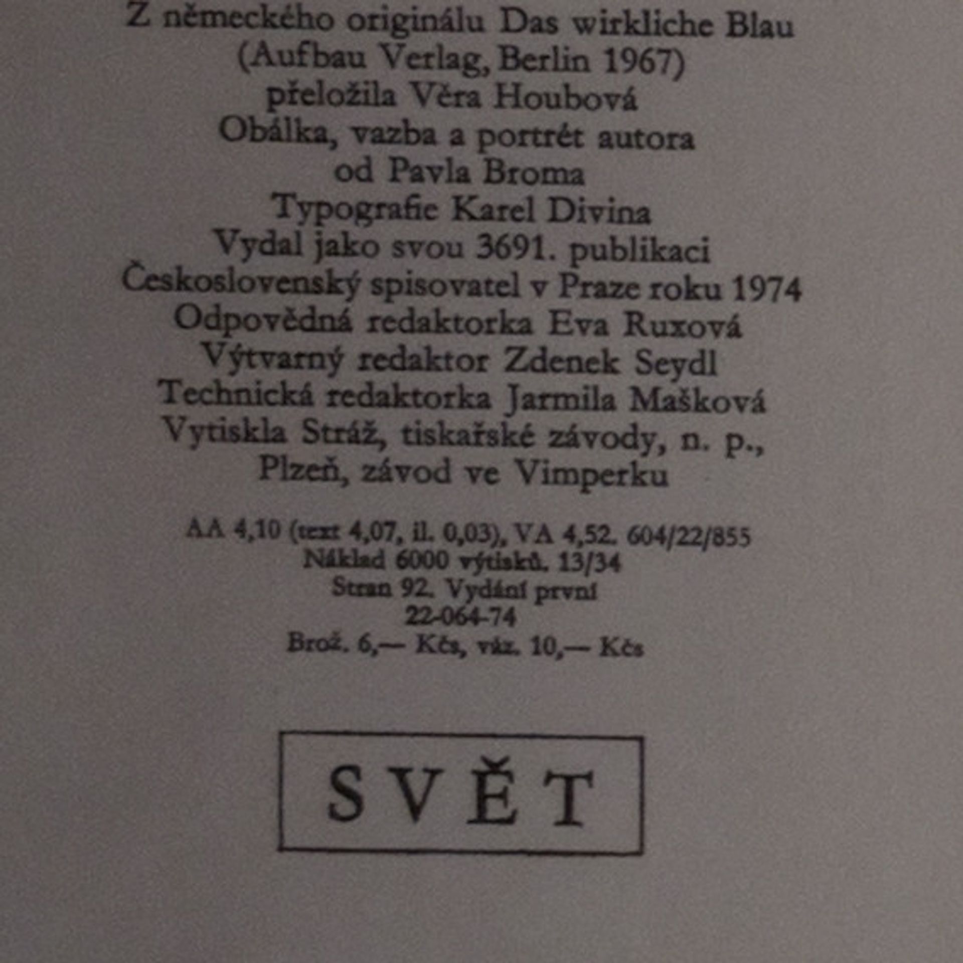 Anna Seghers Opravdová modř