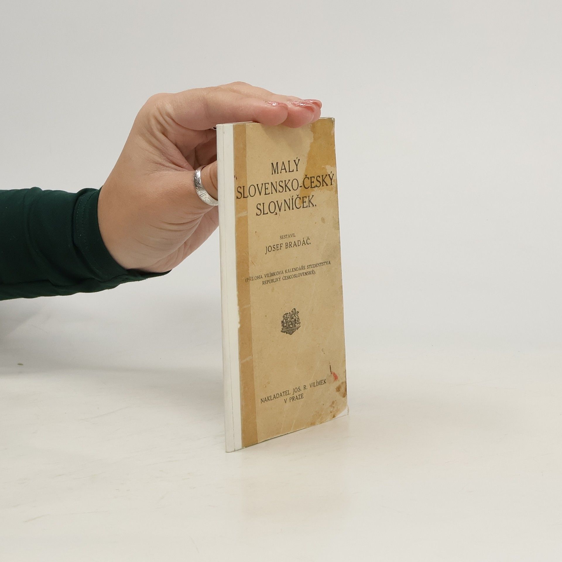 Josef Bradáč Malý slovensko-český slovníček