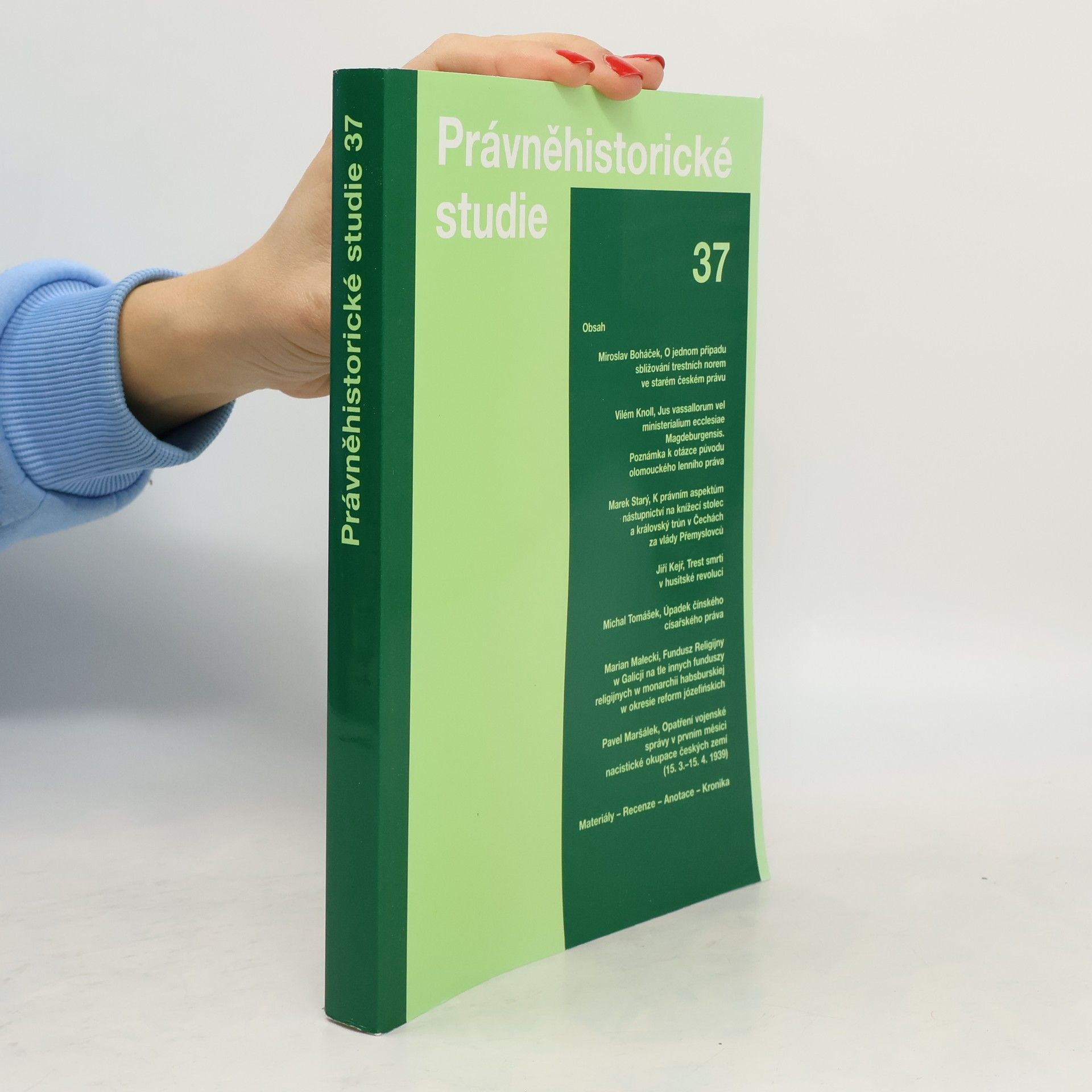 Karel Malý Právněhistorické studie 37