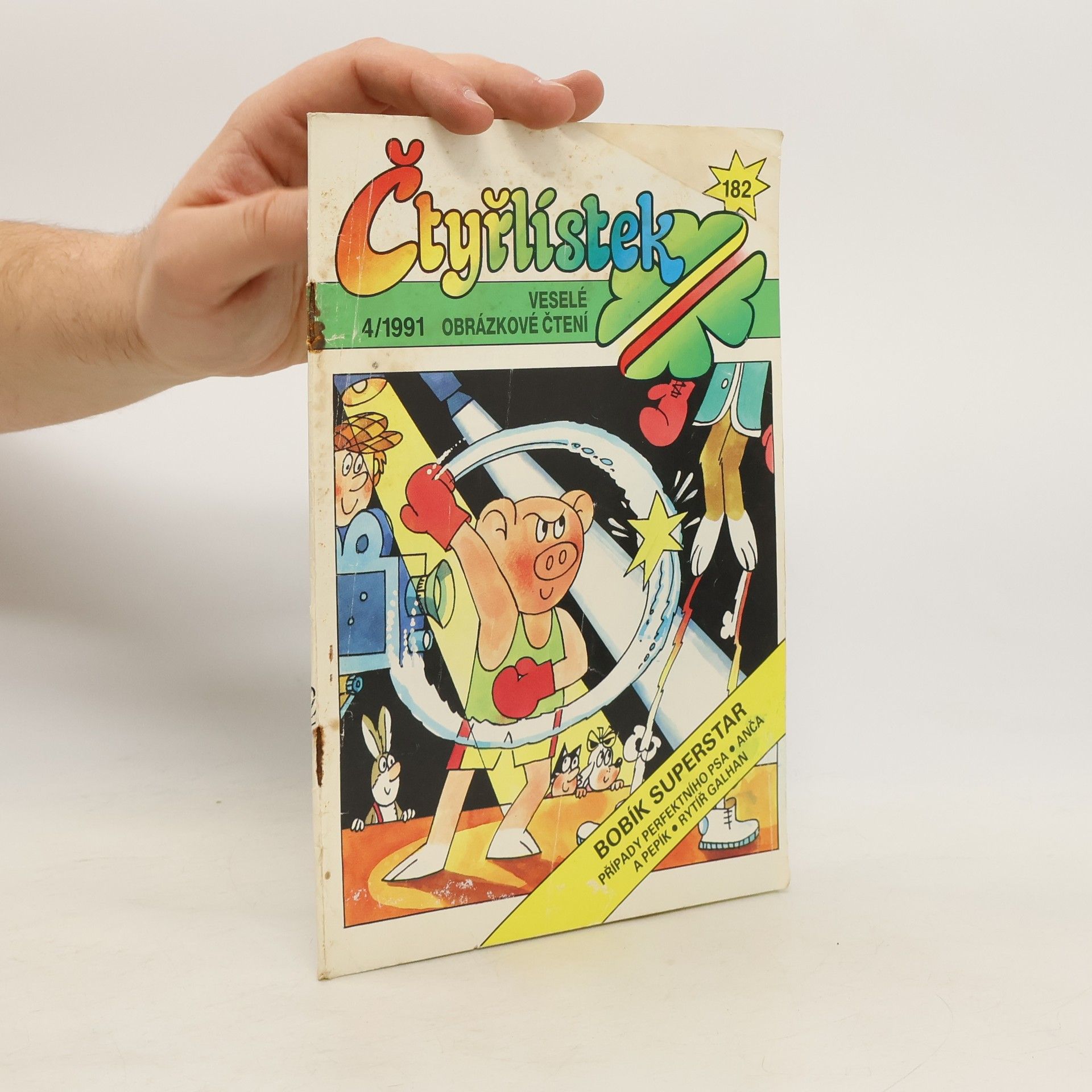 Auteurscollectief Čtyřlístek 4/1991 182. Bobík superstar