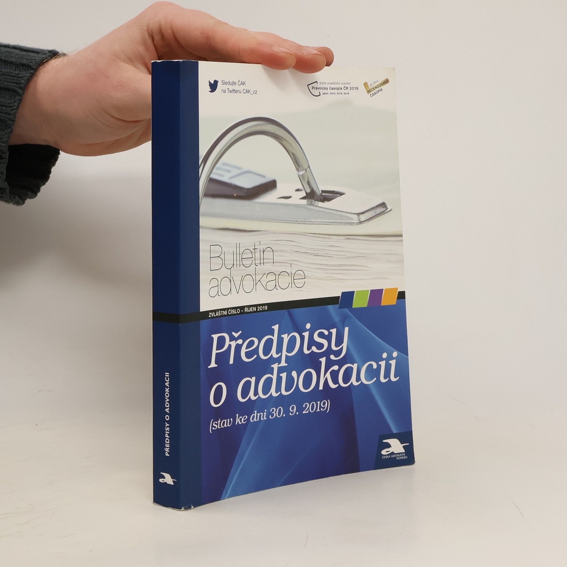Collectif d'auteurs Předpisy o advokacii. Stav ke dni 30. 9. 2019