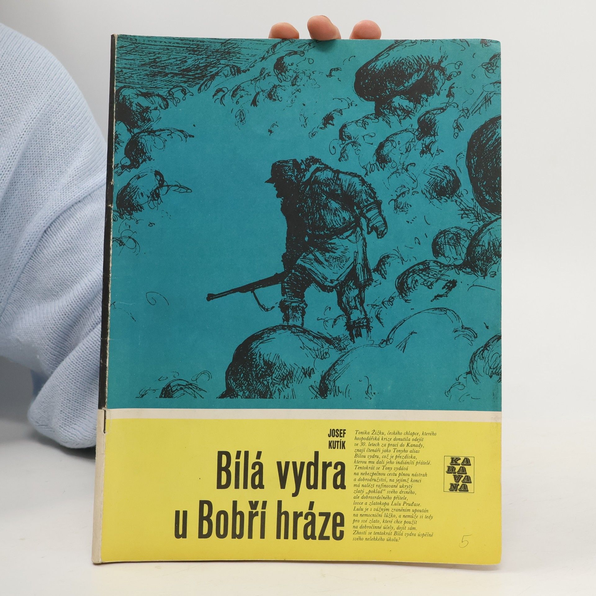 Bílá vydra u Bobří hráze