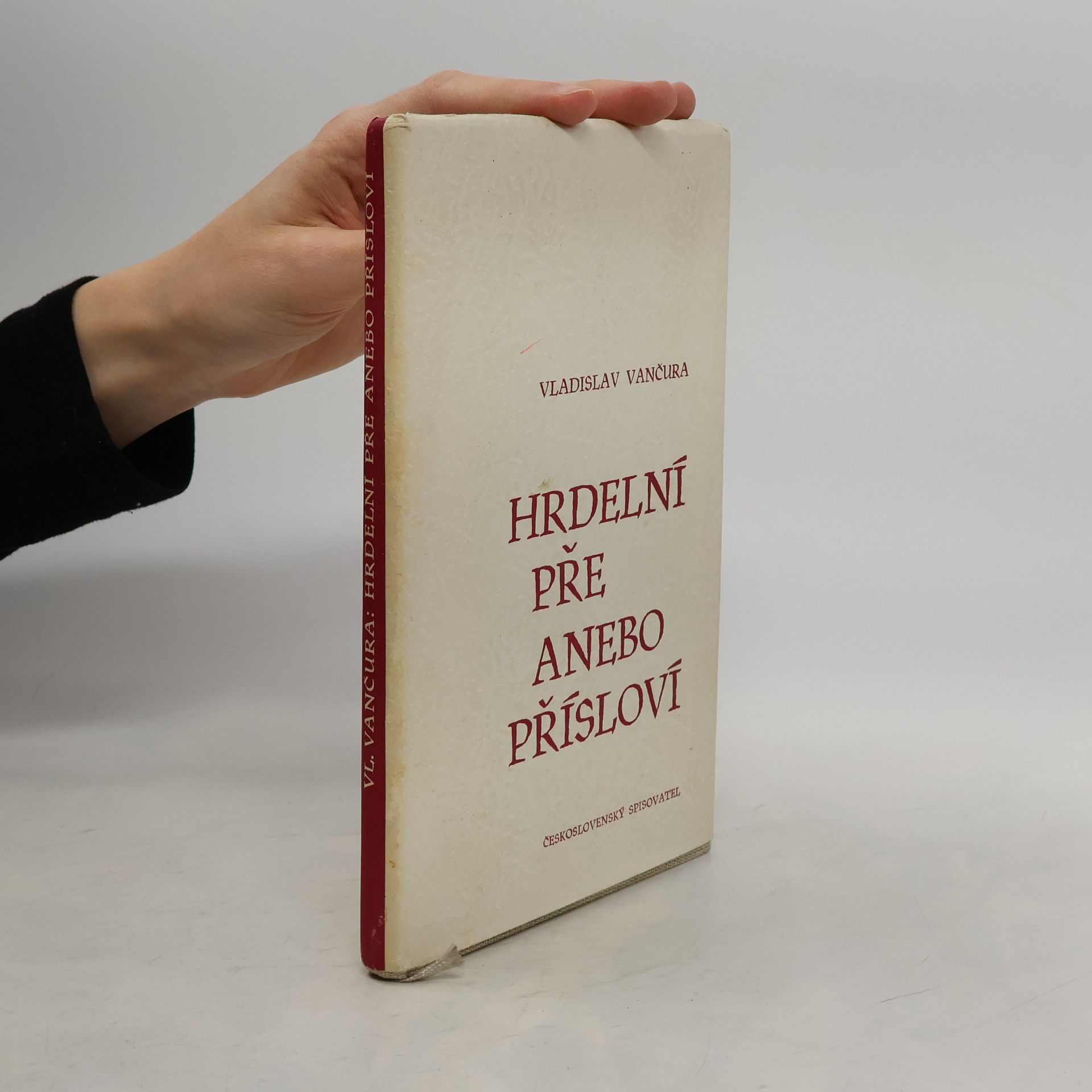 Vladislav Vančura Hrdelní pře anebo Přísloví