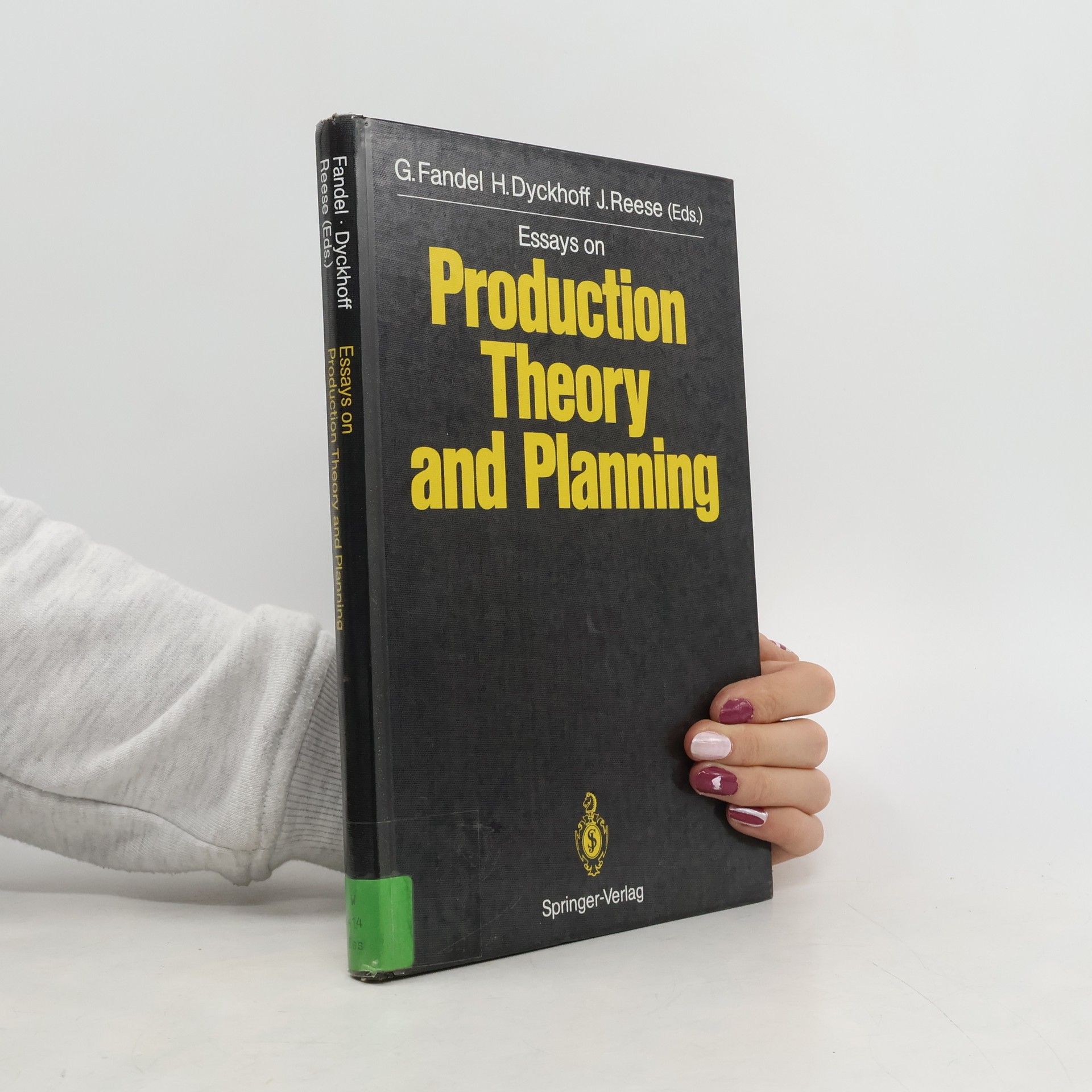 Günter Fandel Essays on Production Theory and Planning