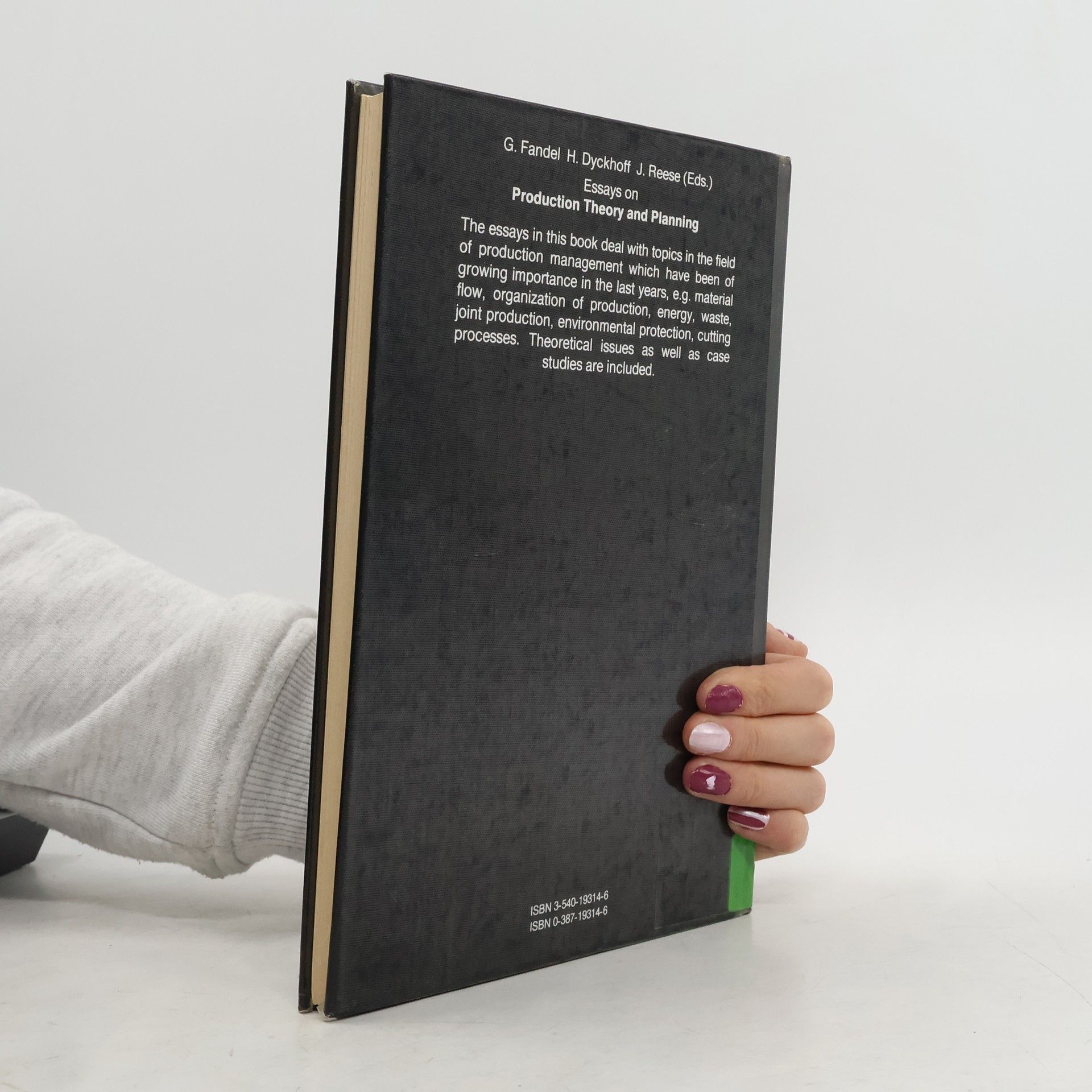 Günter Fandel Essays on Production Theory and Planning