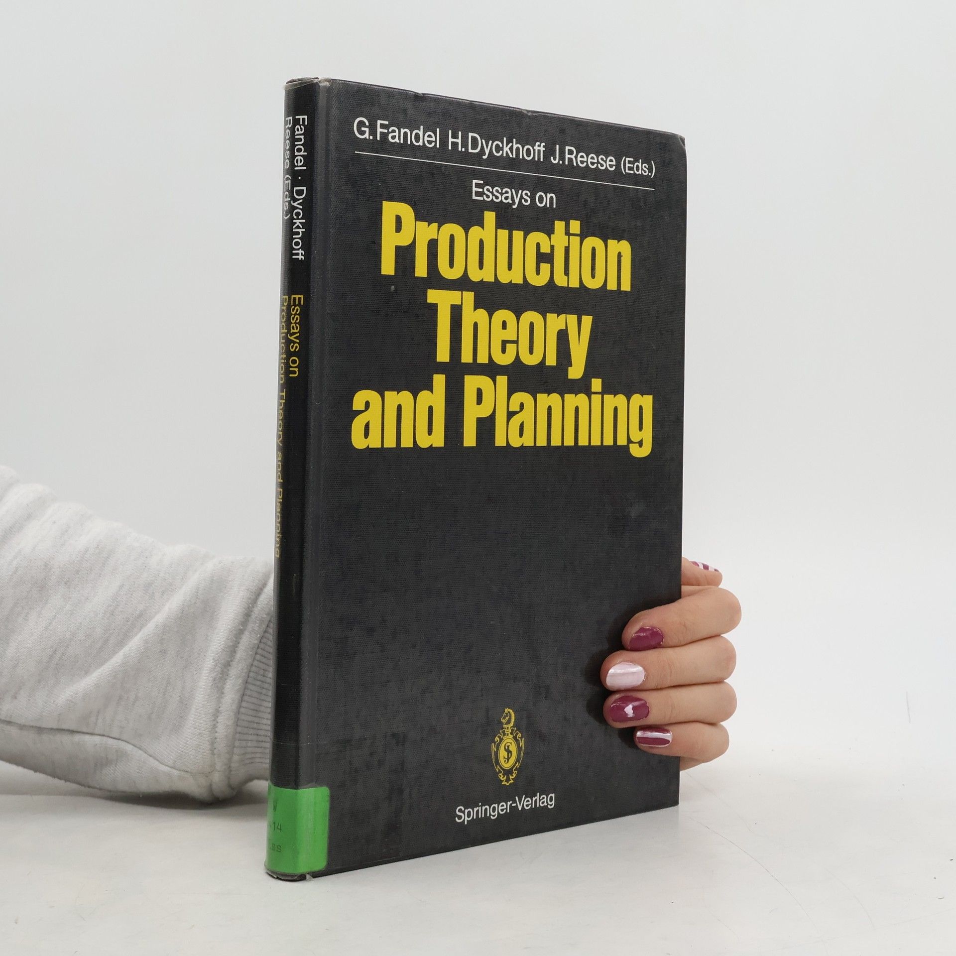Günter Fandel Essays on Production Theory and Planning