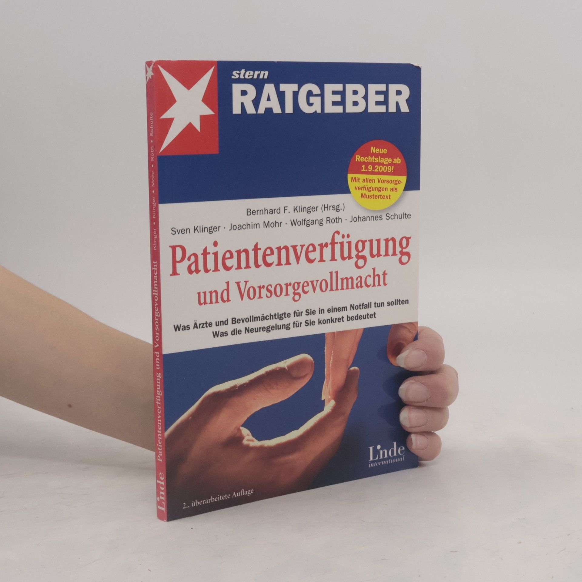 Bernhard F. Klinger Patientenverfügung und Vorsorgevollmacht