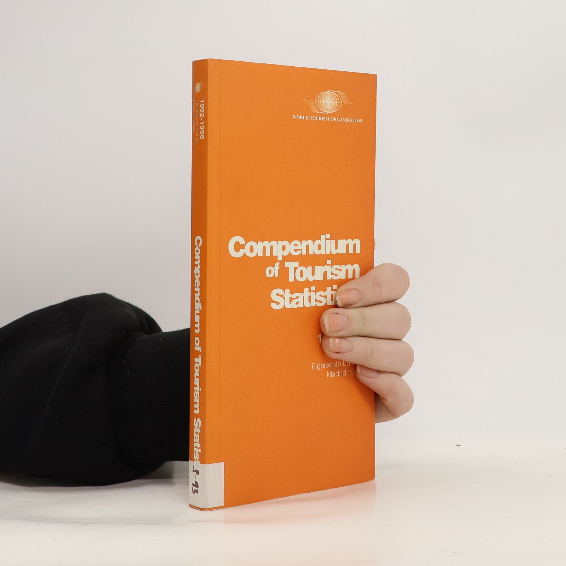 World Tourism Organization Compendium of Tourism Statistics, 1992-1996