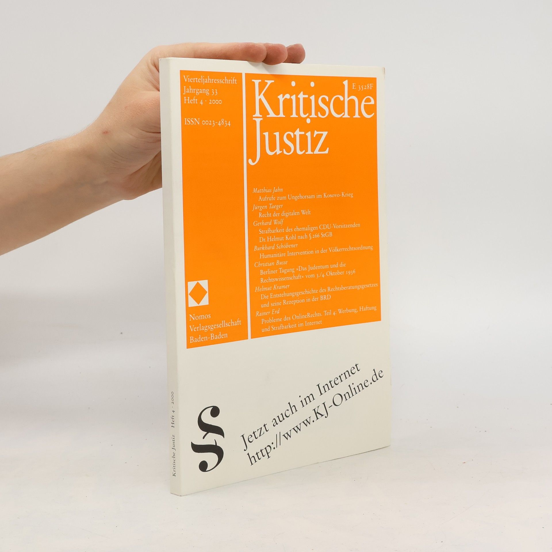 Kolektív autorov Kritische Justiz. 4/2000