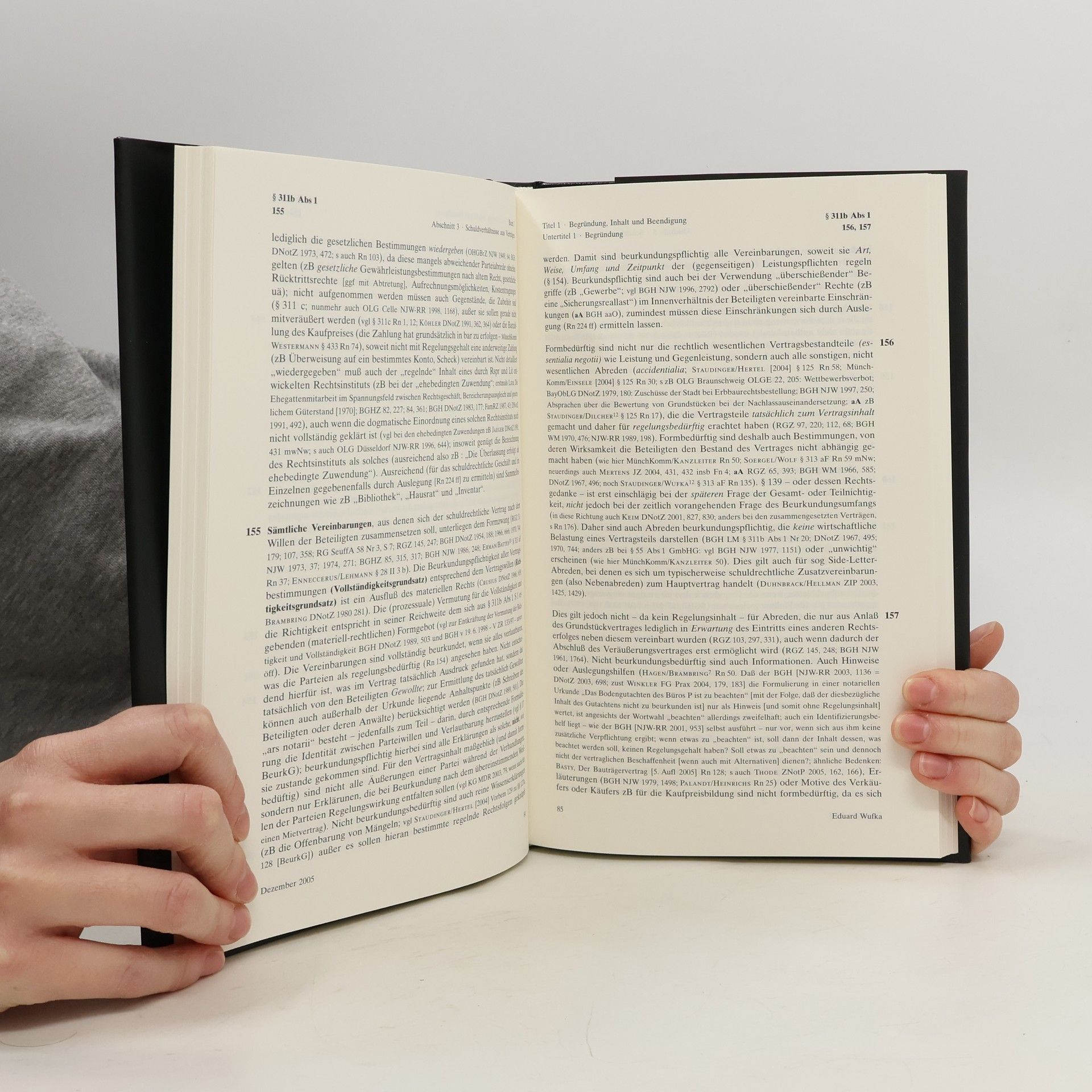 Eduard Wufka J. von Staudingers Kommentar zum Bürgerlichen Gesetzbuch