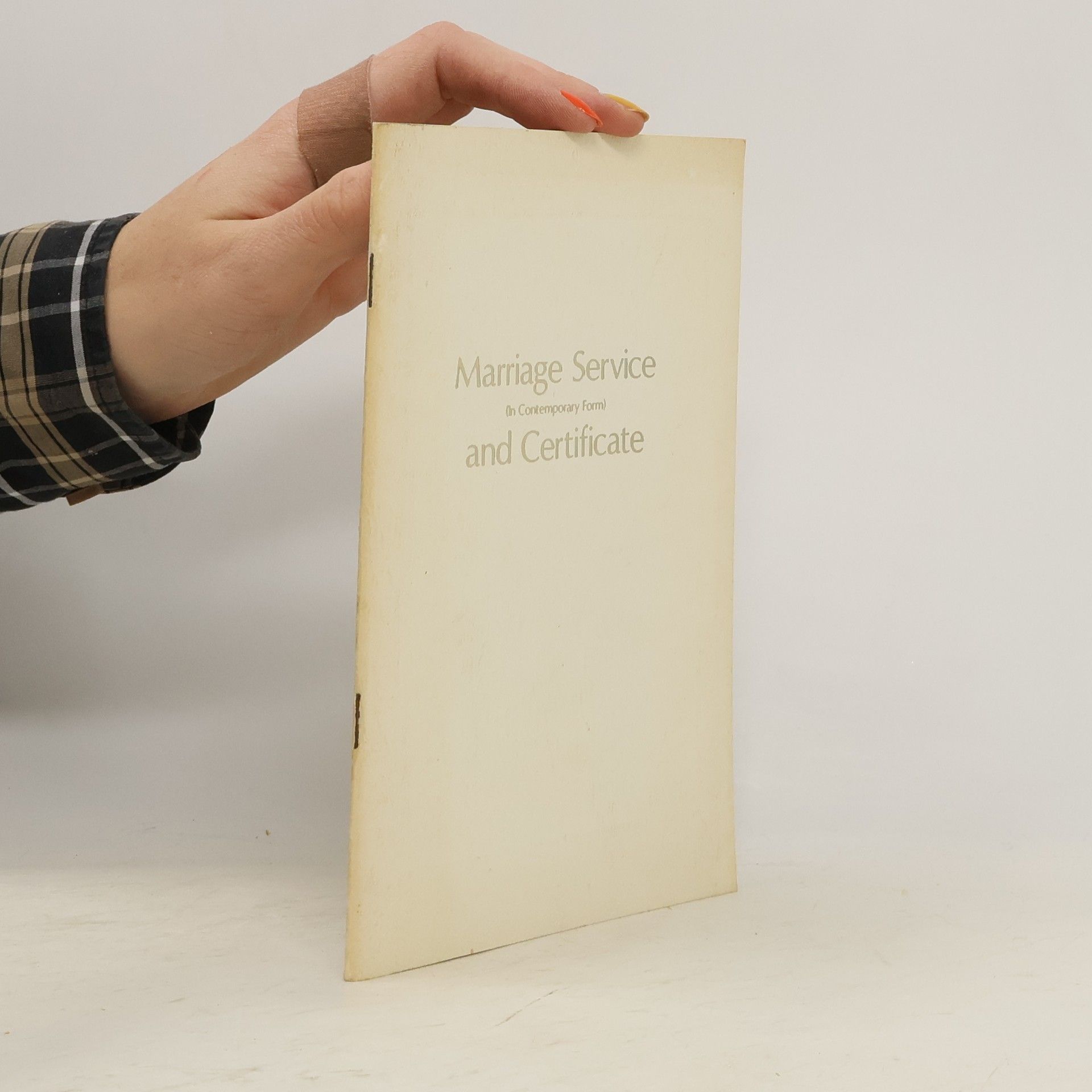 Various authors Marriage Service and Certificate