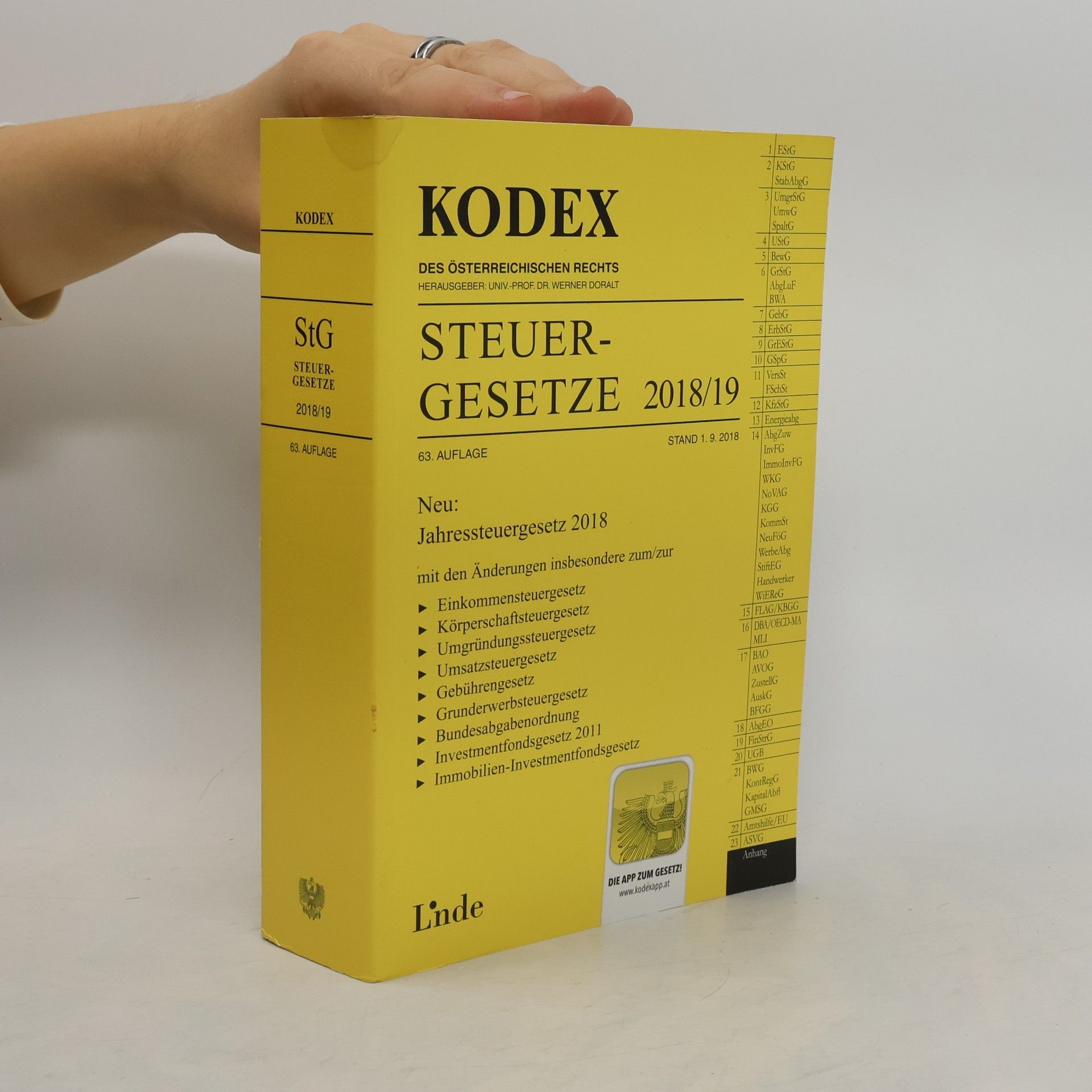 Andrei Bodis KODEX Steuergesetze 2018/19