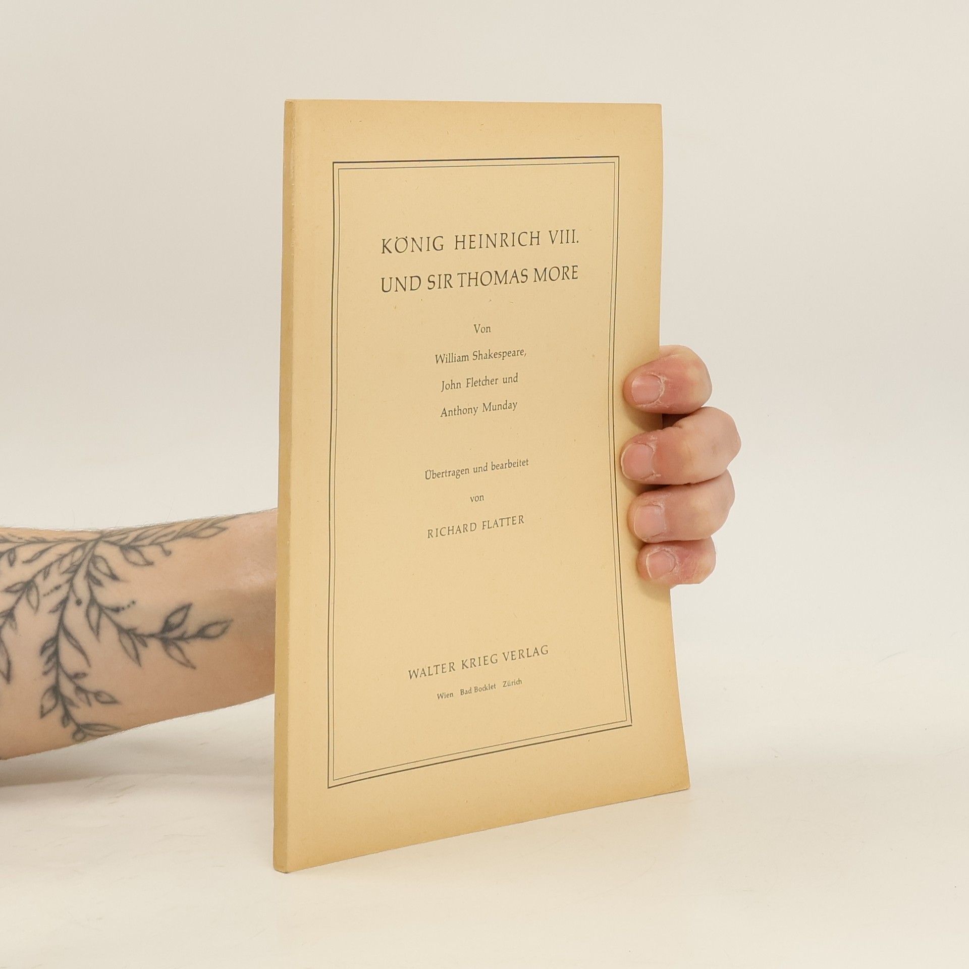 William Shakespeare König Heinrich VIII. und Sir Thomas More